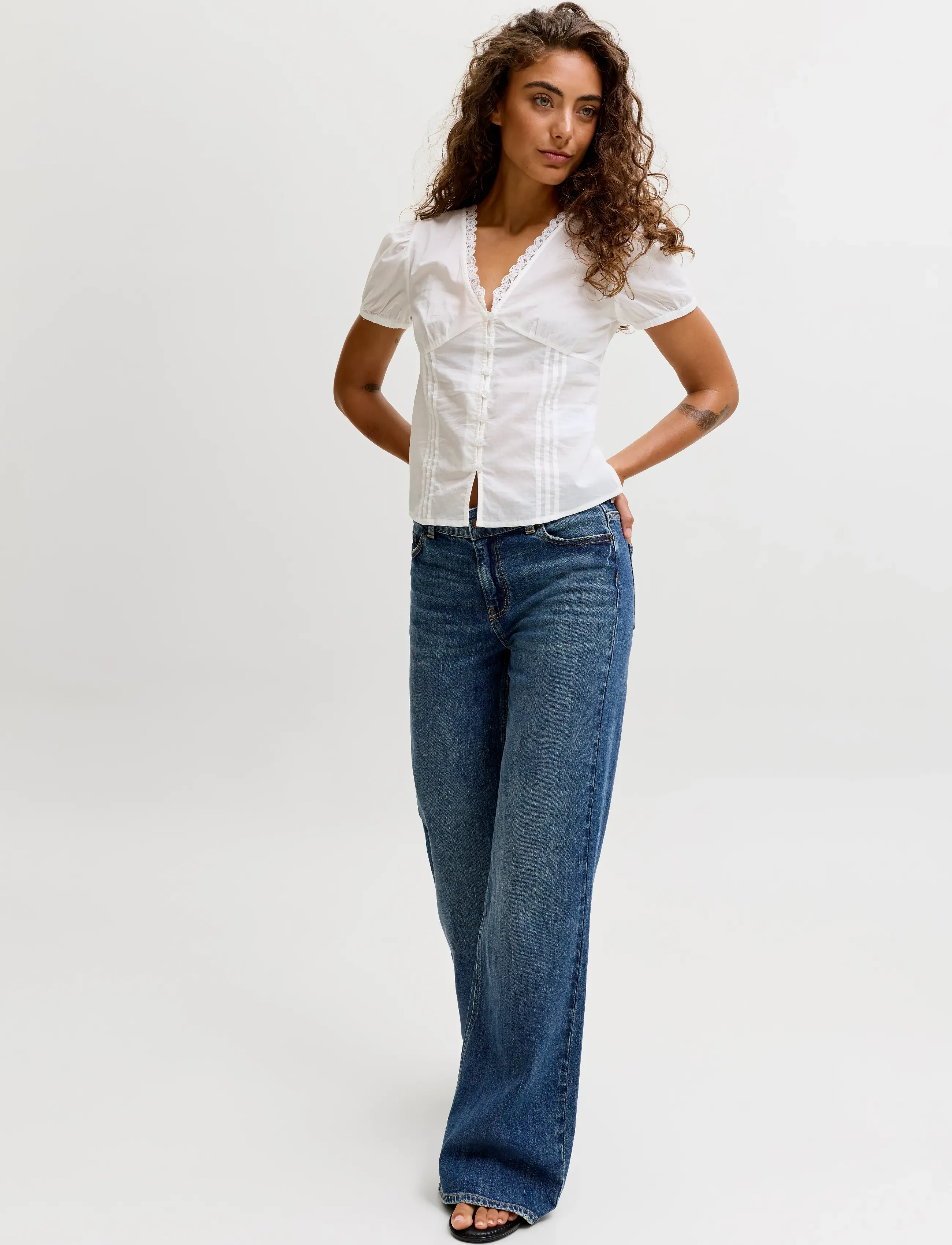 JJXX - JXROME FLARED MW JEANS C249 DNM NOOS - schlaghosen - dark blue denim - 5