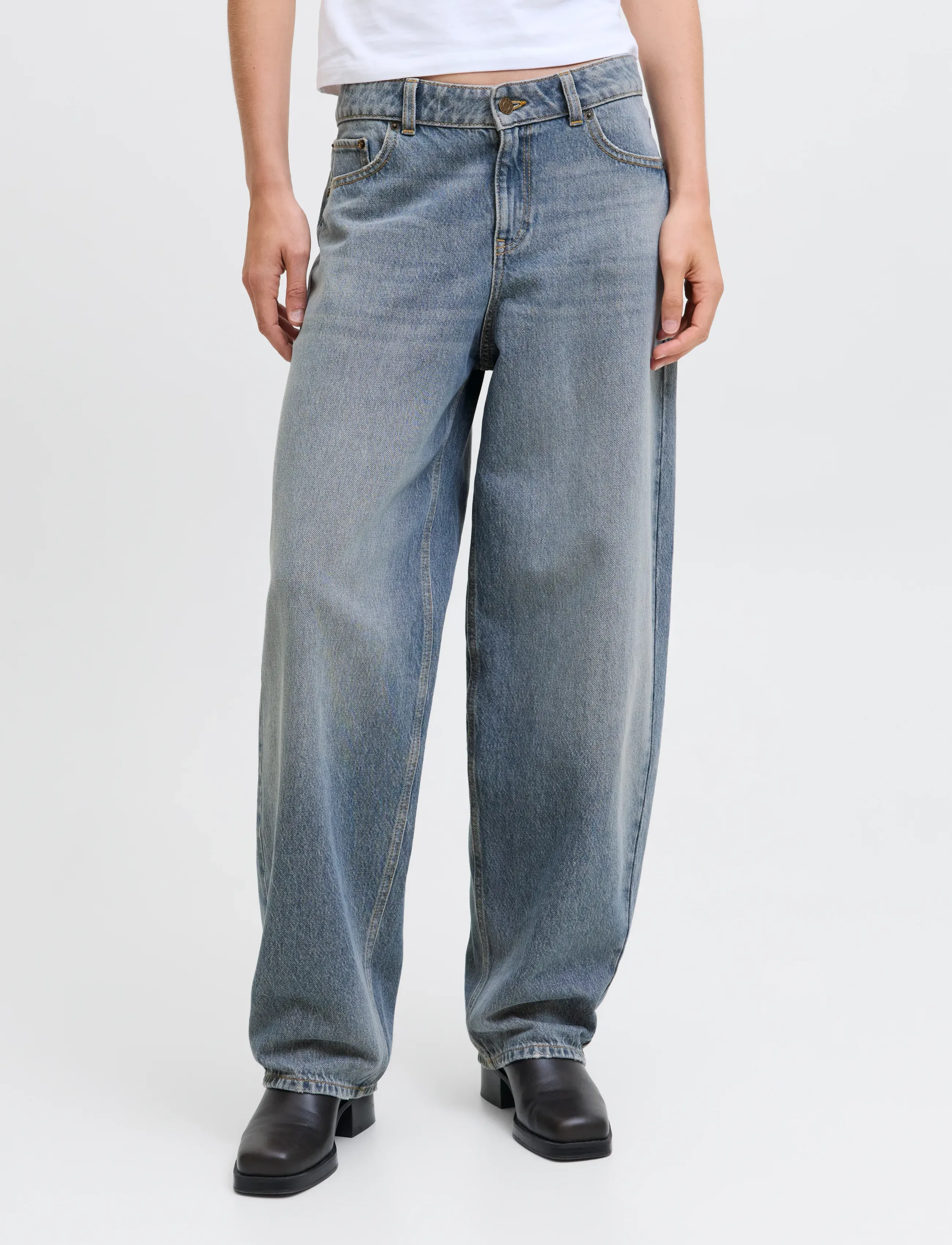 JJXX JXFUJI BARREL MW JEANS R251 DNM NOOS - Transitional Layering - MEDIUM BLUE DENIM / blue