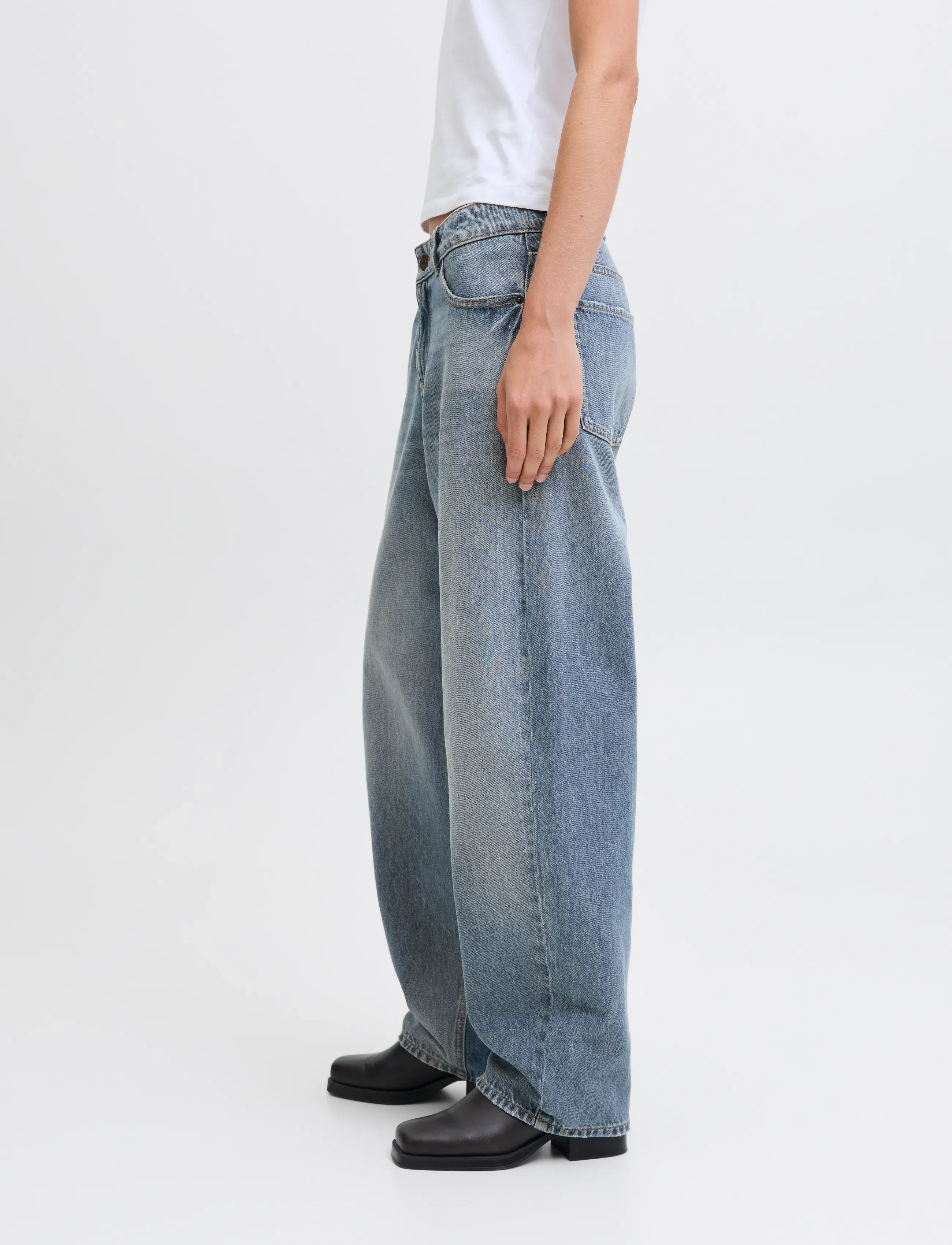 JJXX - JXFUJI BARREL MW JEANS R251 DNM NOOS - jeans barrel - medium blue denim - 5