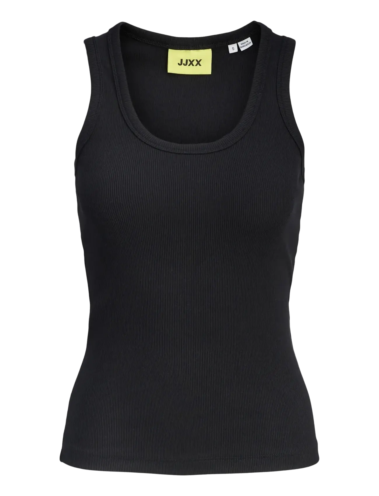 JJXX JXFRIDA SL U-NECK TOP JRS NOOS - Kläder - BLACK / black