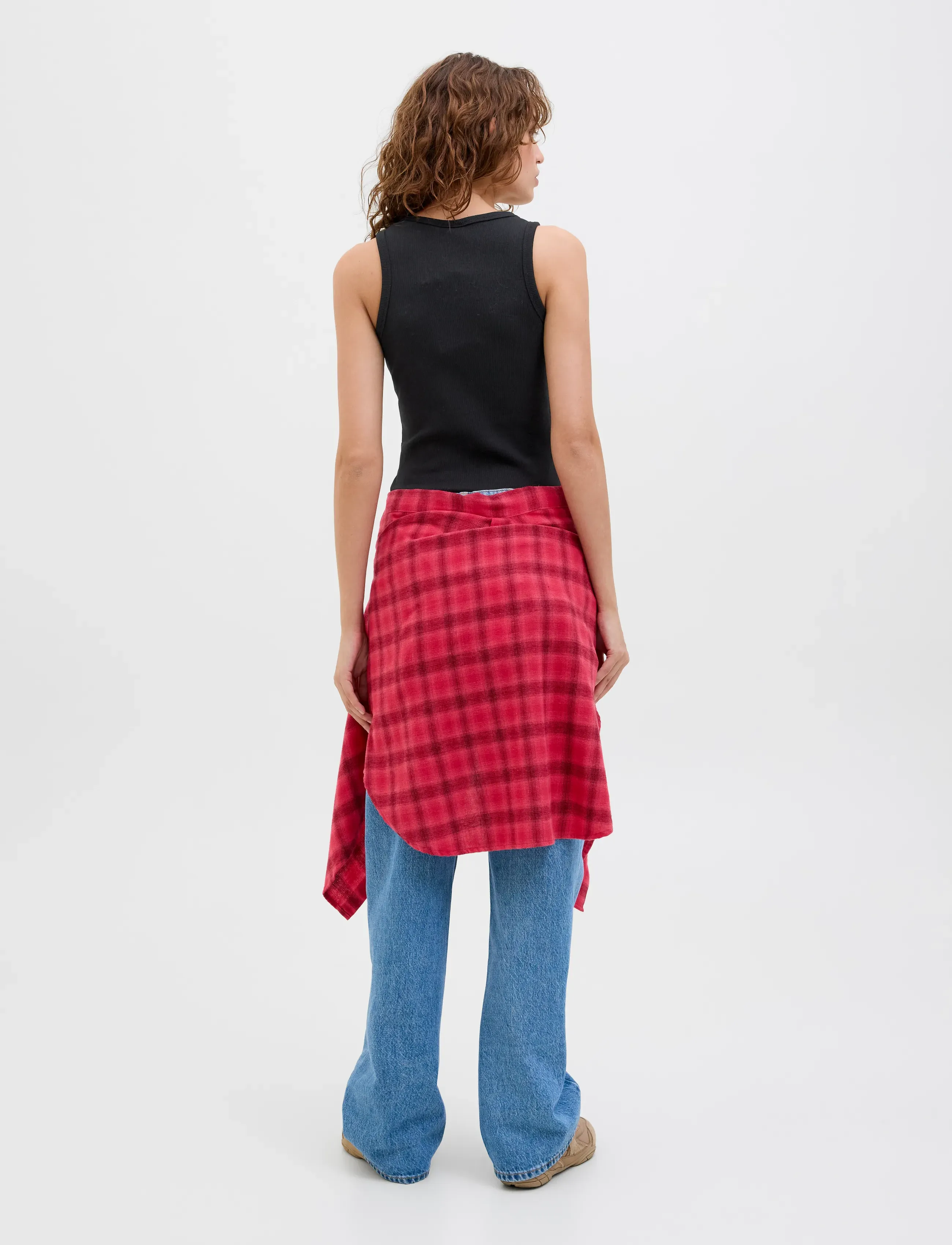 JJXX - JXFRIDA SL U-NECK TOP JRS NOOS - tanktops - black - 3