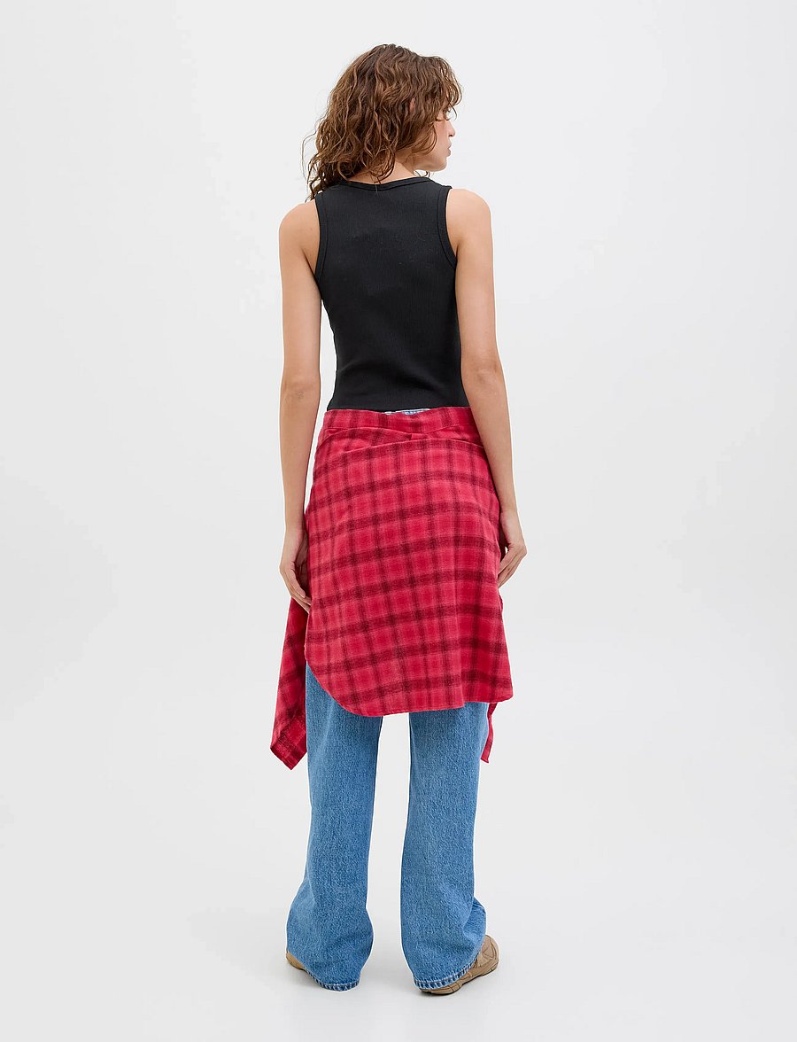 JJXX - JXFRIDA SL U-NECK TOP JRS NOOS - tanktops - black - 3