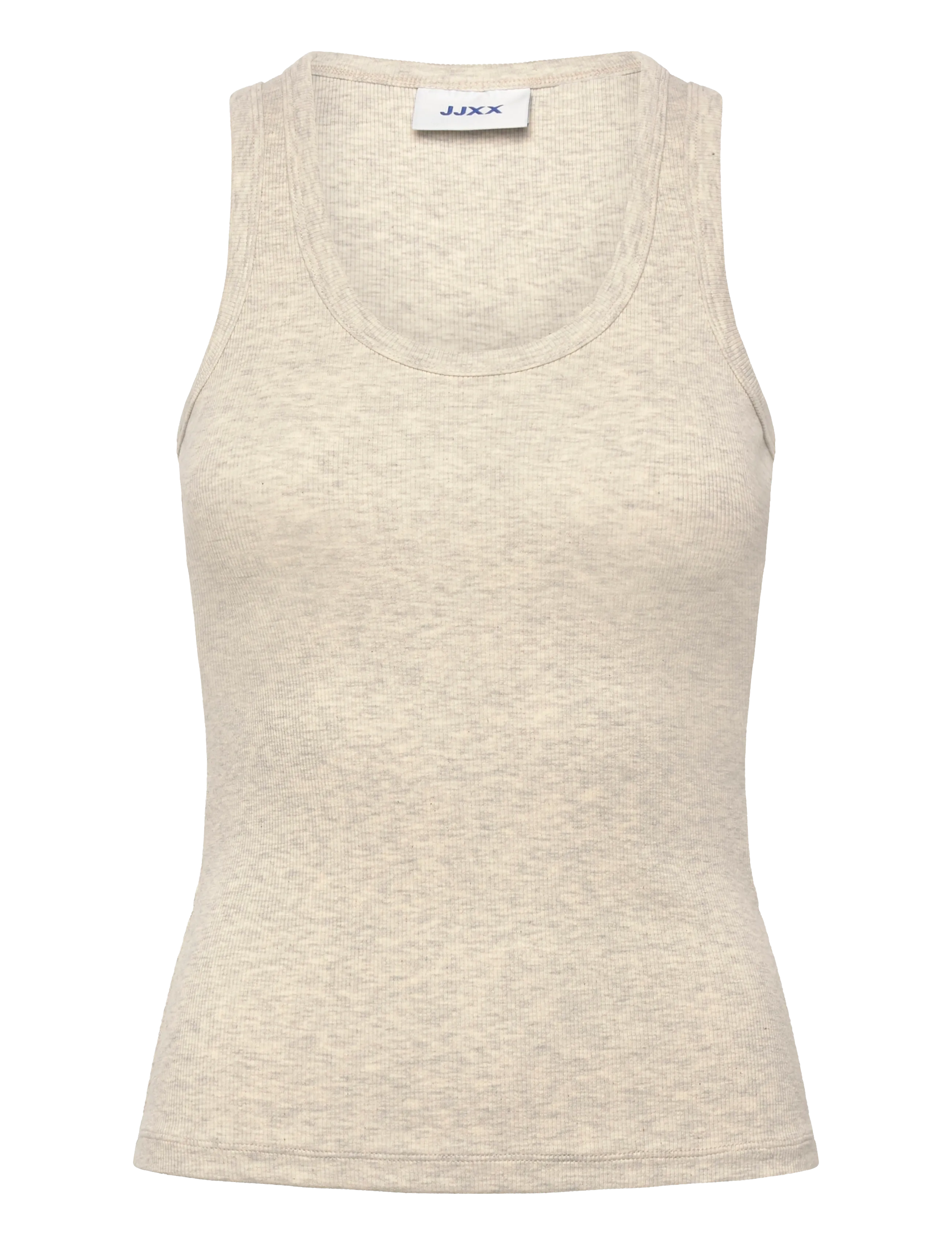 JJXX JXFRIDA SL U-NECK TOP JRS NOOS - JJXX - OATMEAL / beige