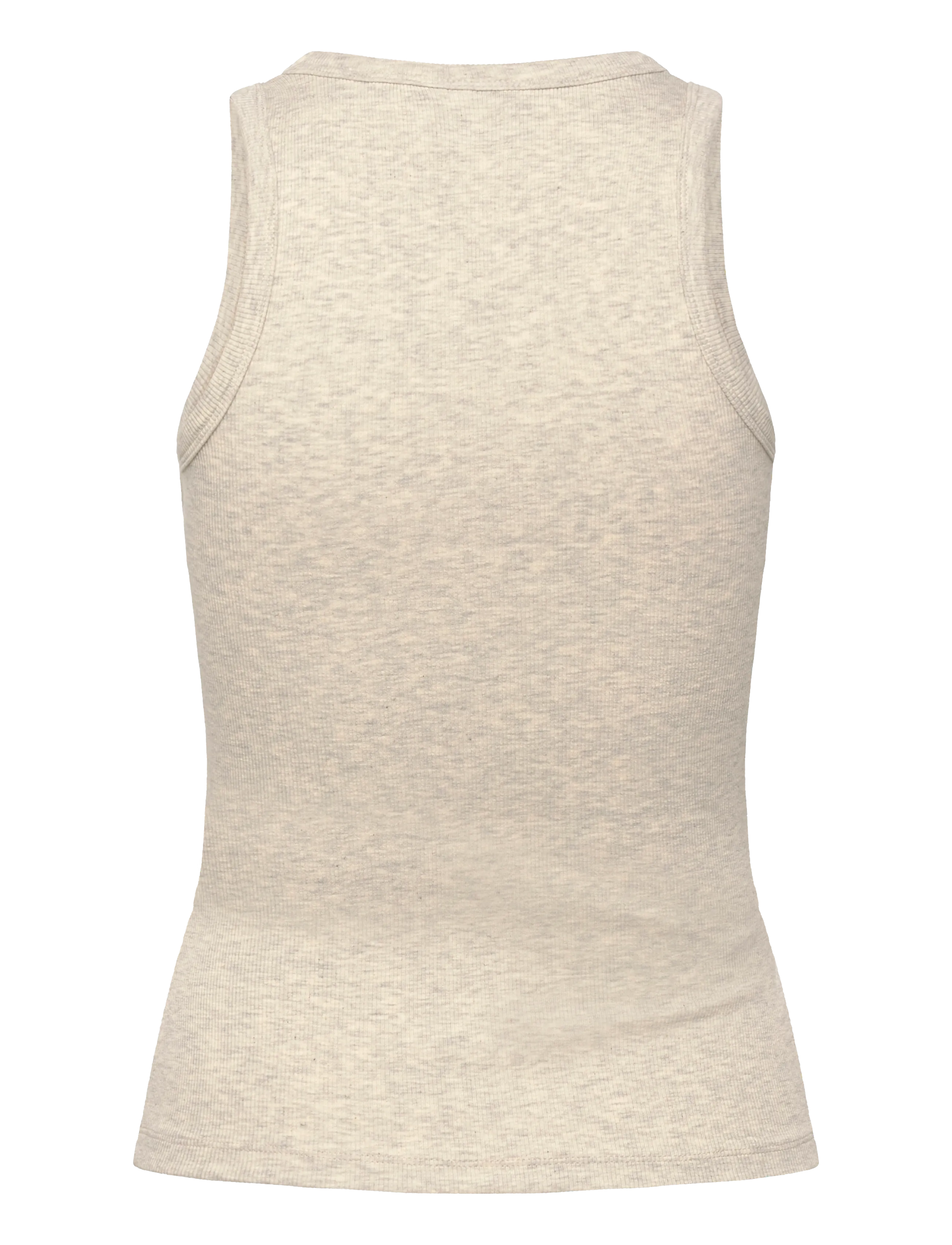 JJXX - JXFRIDA SL U-NECK TOP JRS NOOS - ermalausir toppar - oatmeal - 1