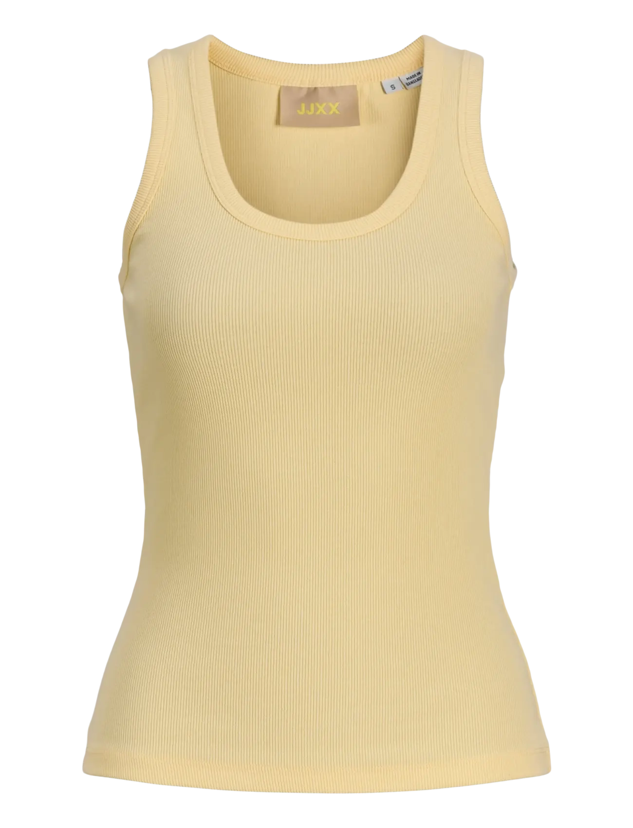 JJXX JXFRIDA SL U-NECK TOP JRS NOOS - Tøj - SUNLIGHT / yellow
