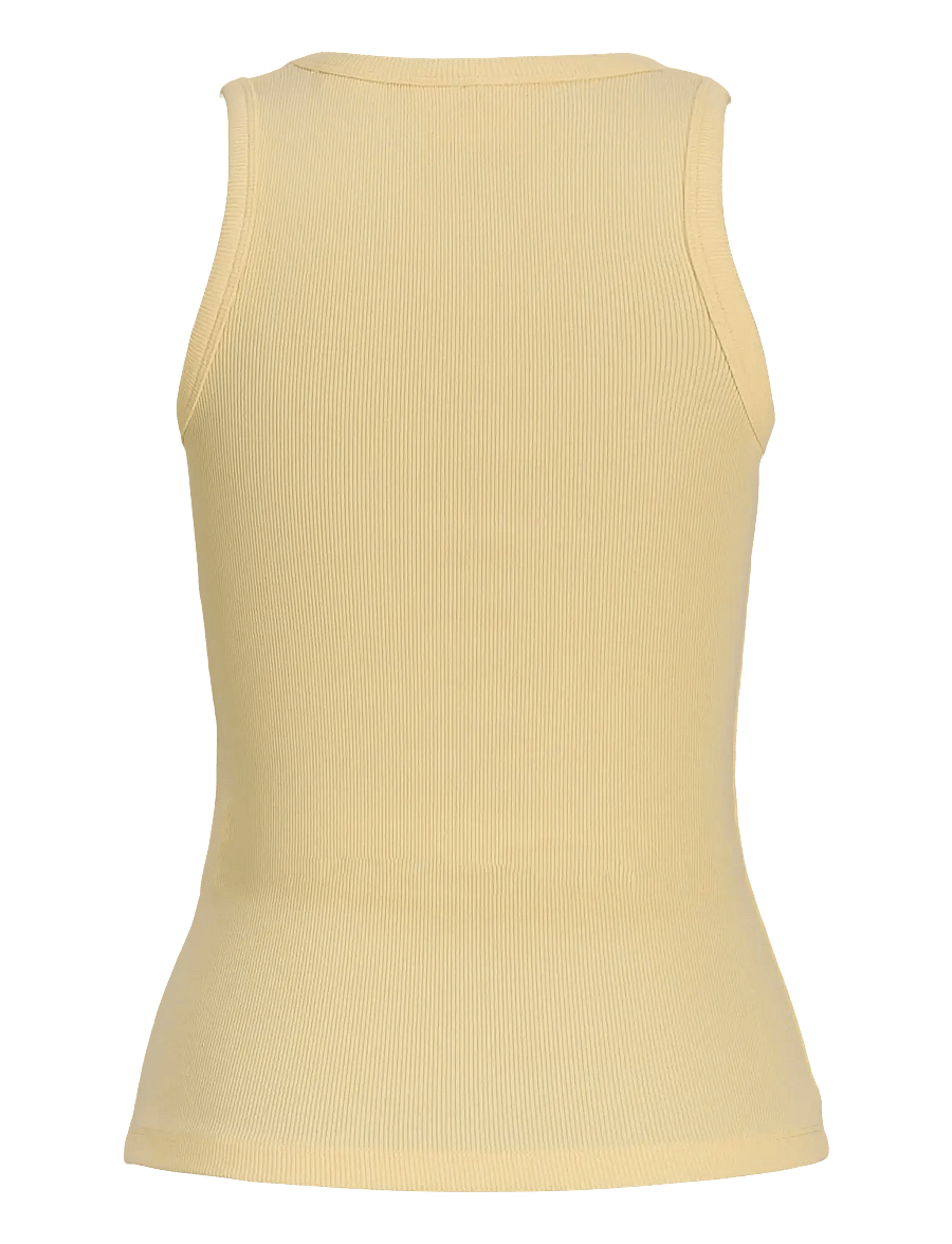 JJXX - JXFRIDA SL U-NECK TOP JRS NOOS - mouwloze tops - sunlight - 2