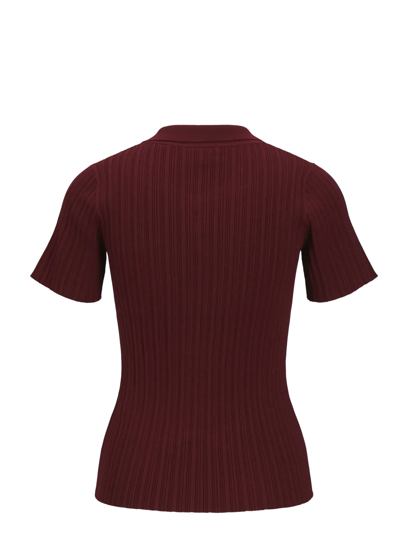 JJXX - JXHADLEY TIGHT SS POLO KNIT NOOS - laveste priser - cabernet - 2