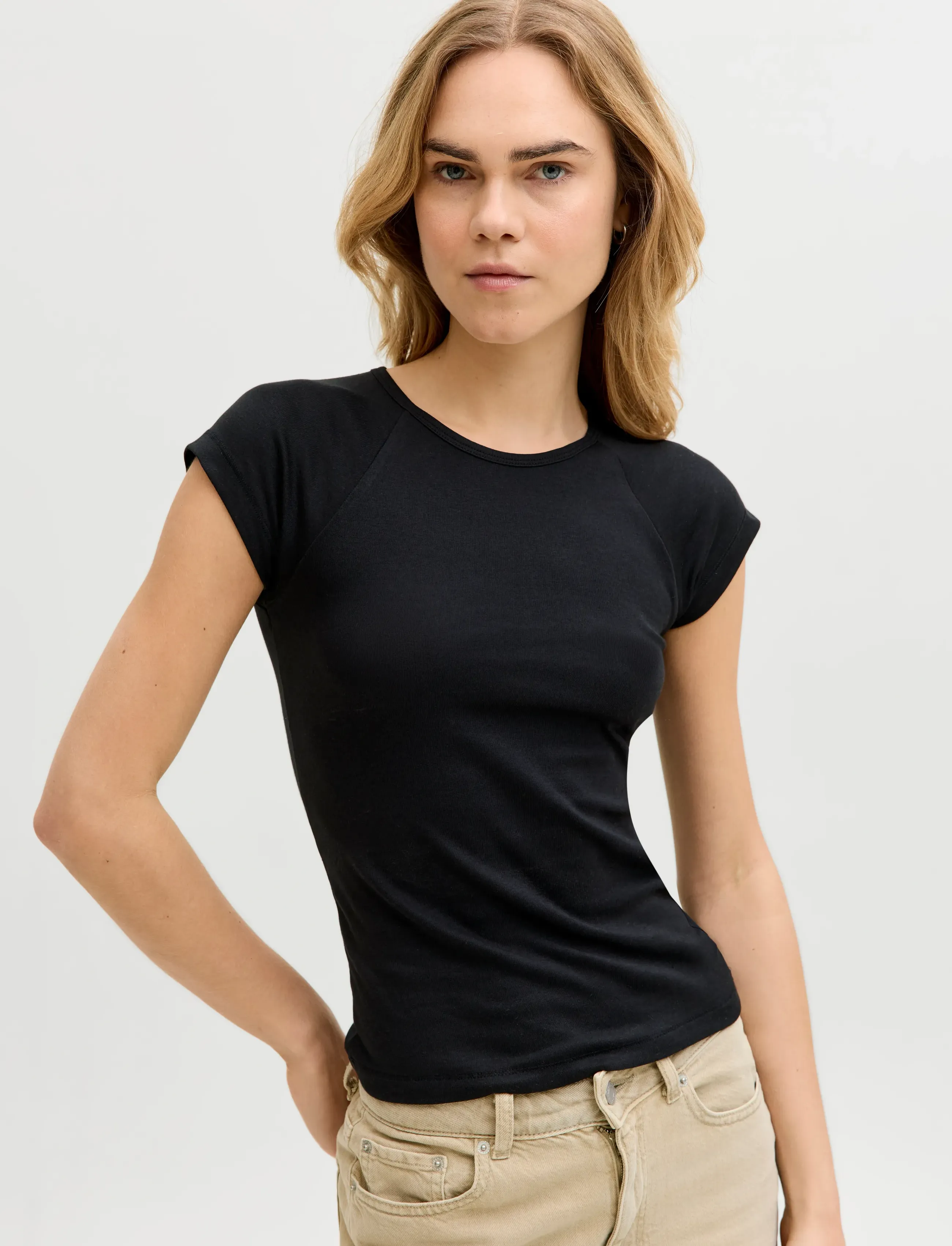 JJXX - JXSTAR SS RAGLAN TEE JRS NOOS - t-särgid - black - 5