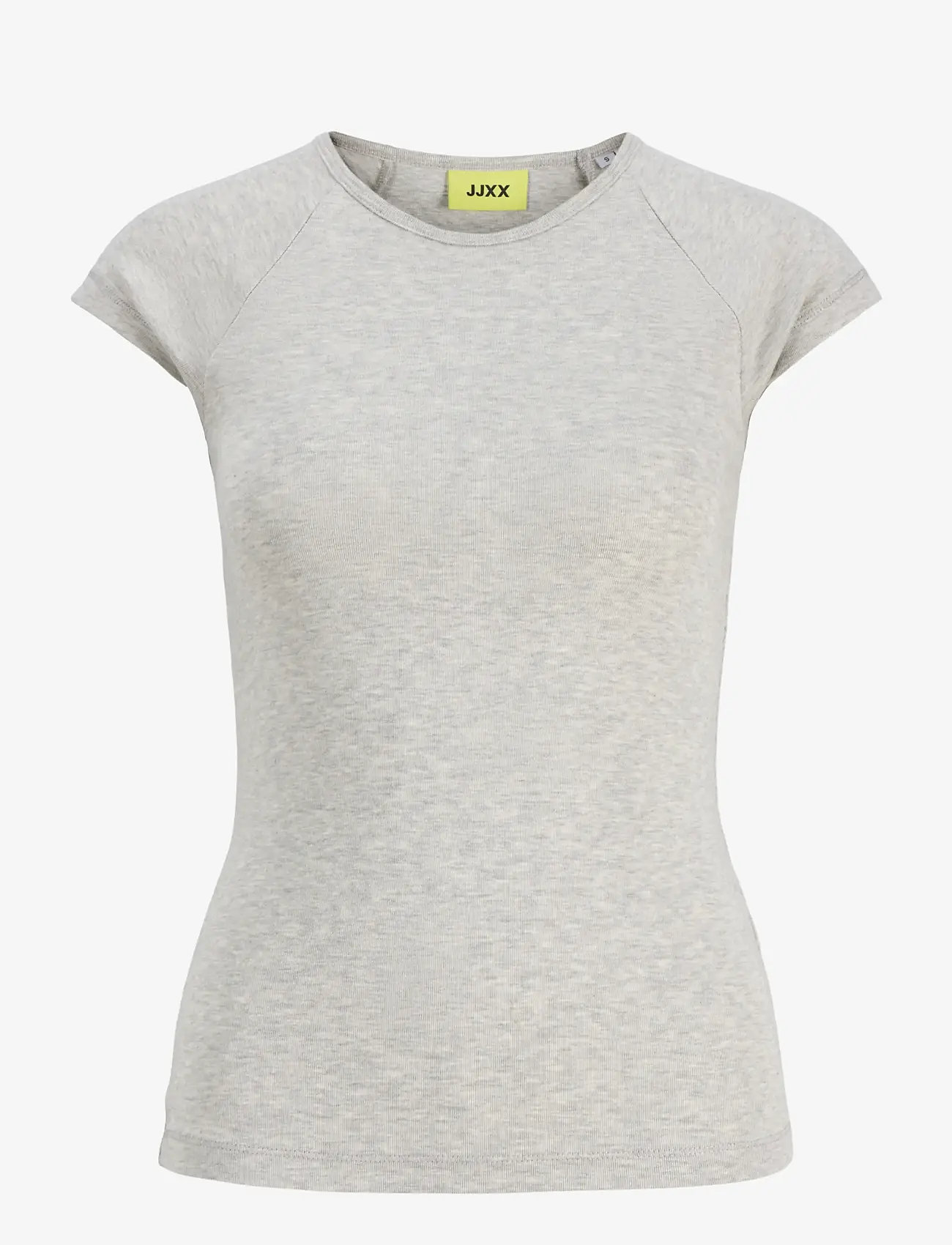 JJXX - JXSTAR SS RAGLAN TEE JRS NOOS - t-shirts - light grey melange - 1