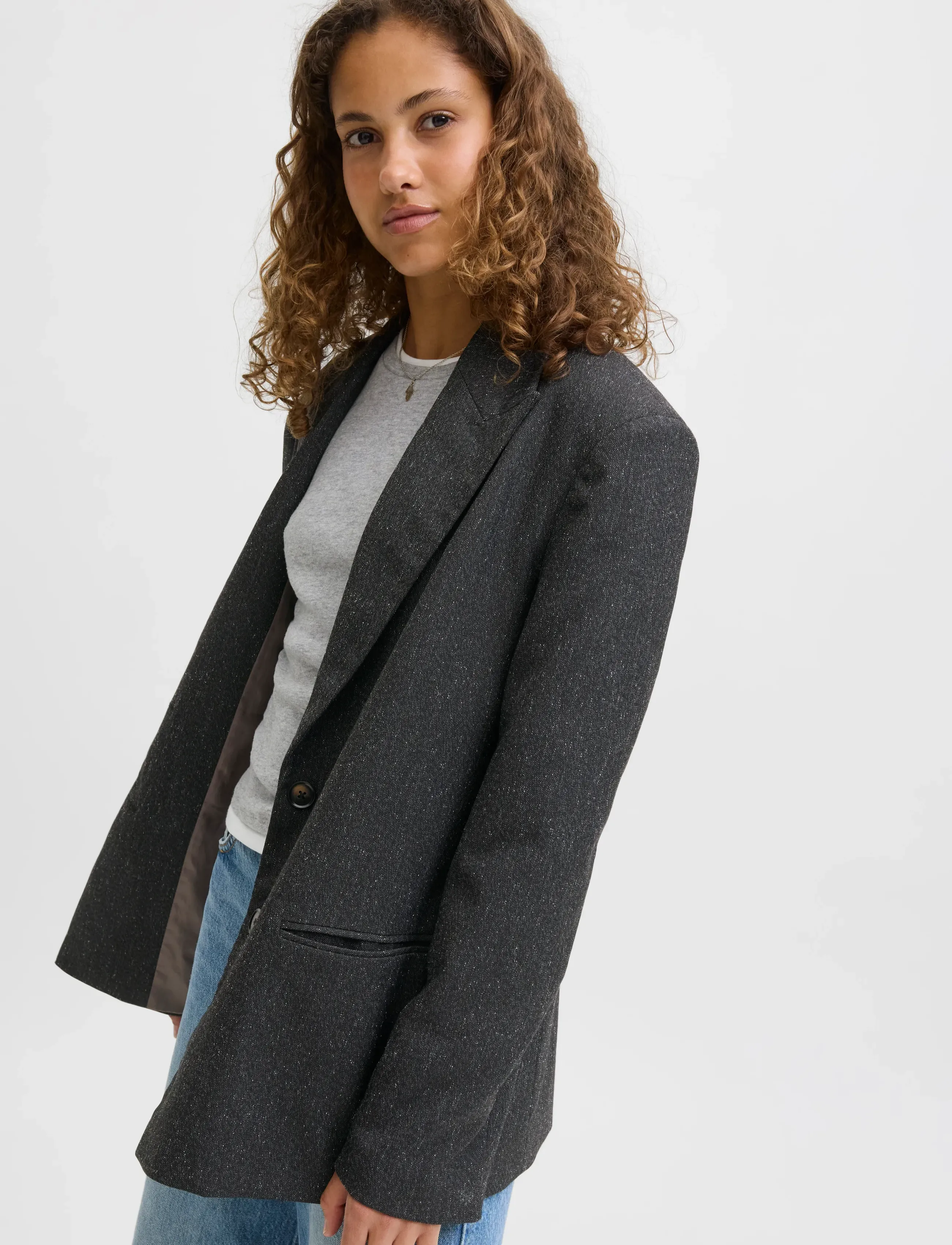 JJXX - JXELLIS STRUCTURED BOYFRIEND BLAZER TLR - festtøj til outletpriser - black - 5