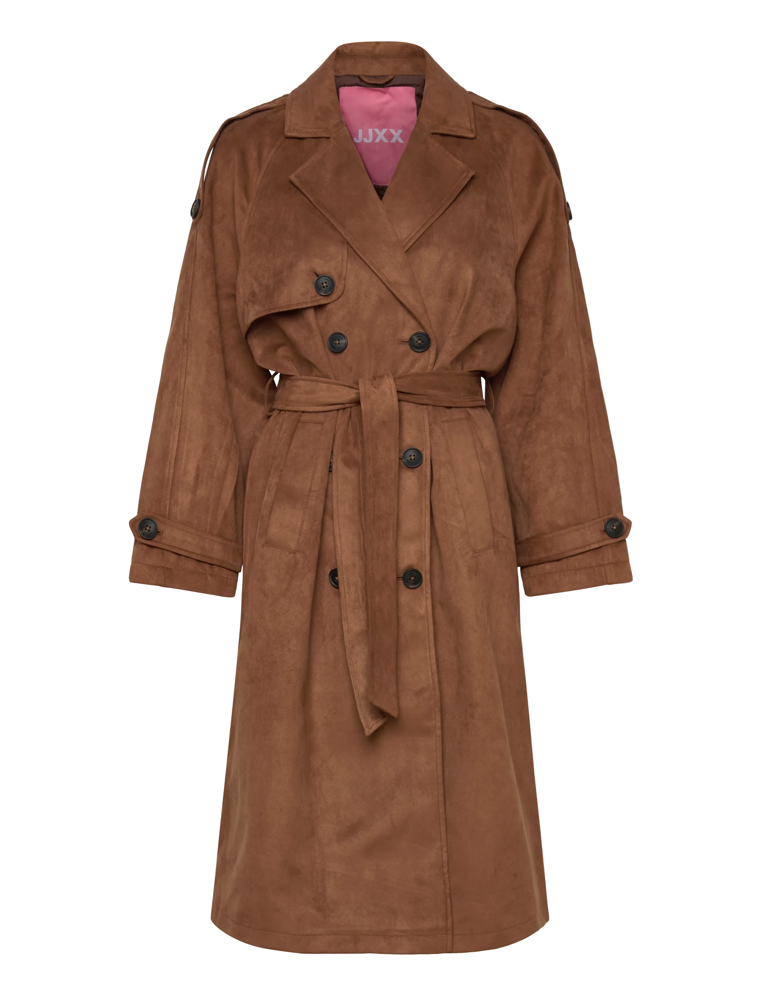 JJXX JXLEIA ROSIE LONG TRENCHCOAT OTW - Tøj - COGNAC / brown
