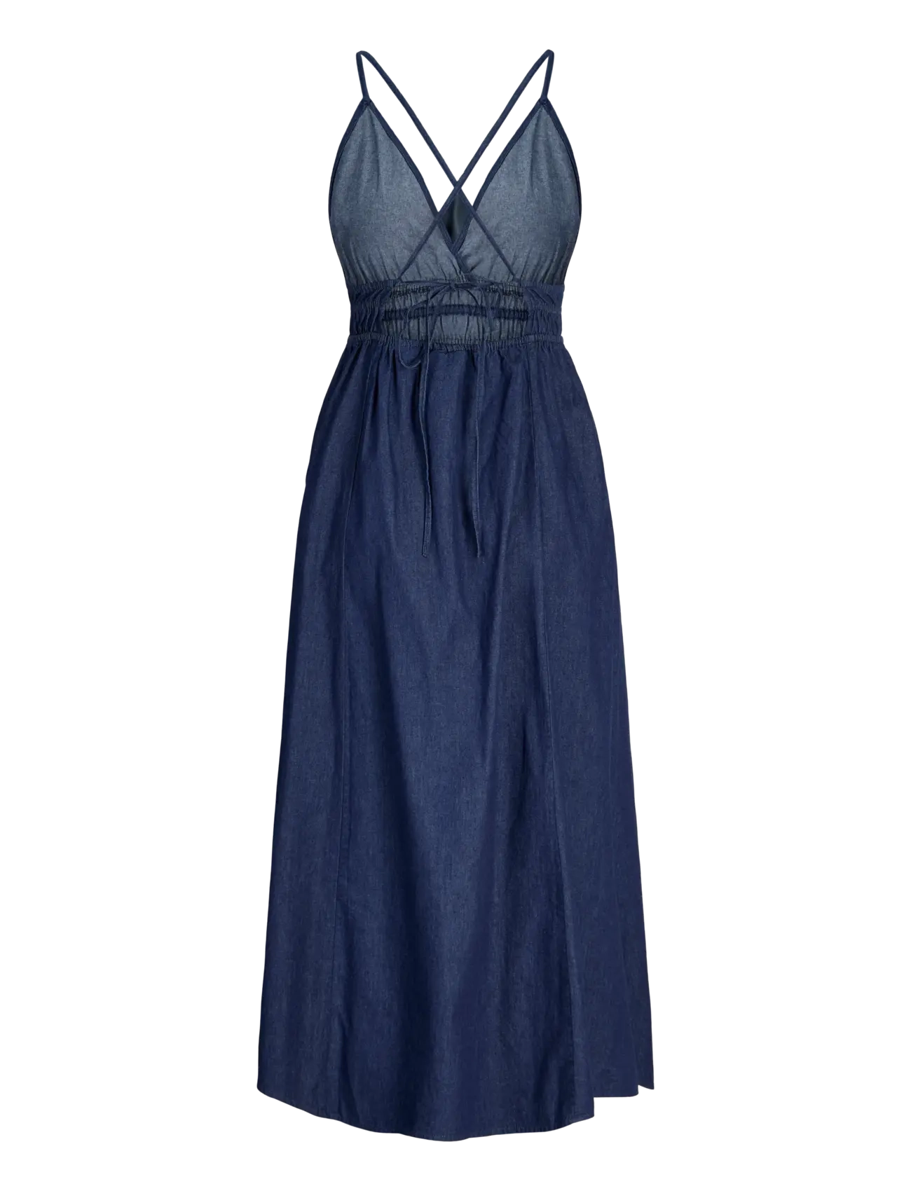 JJXX - JXDEBBY CHAMBREY SL DRESS WVN - sommerkleider - dark blue denim - 2