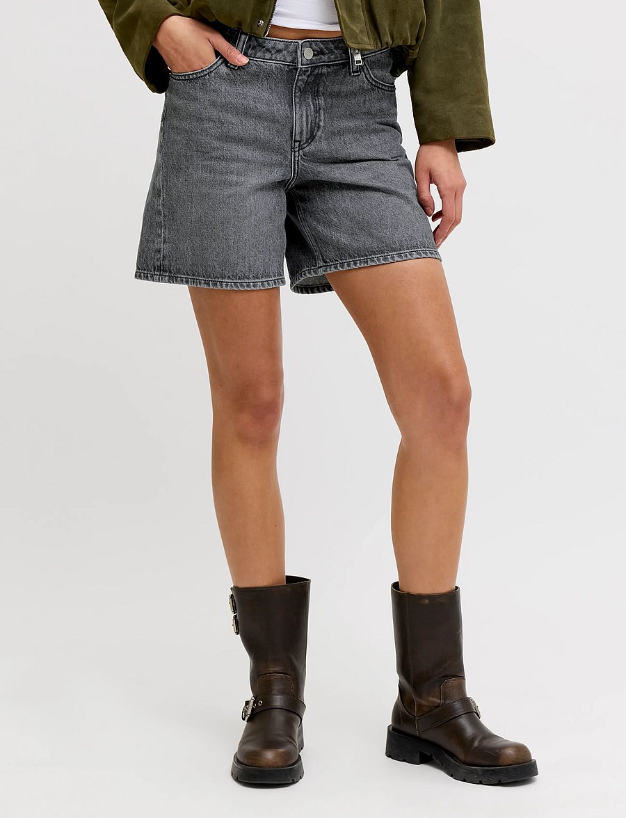 JJXX - JXSEVILLE SHORT MW SHORTS DNM SN - short en jeans - dark grey denim - 0