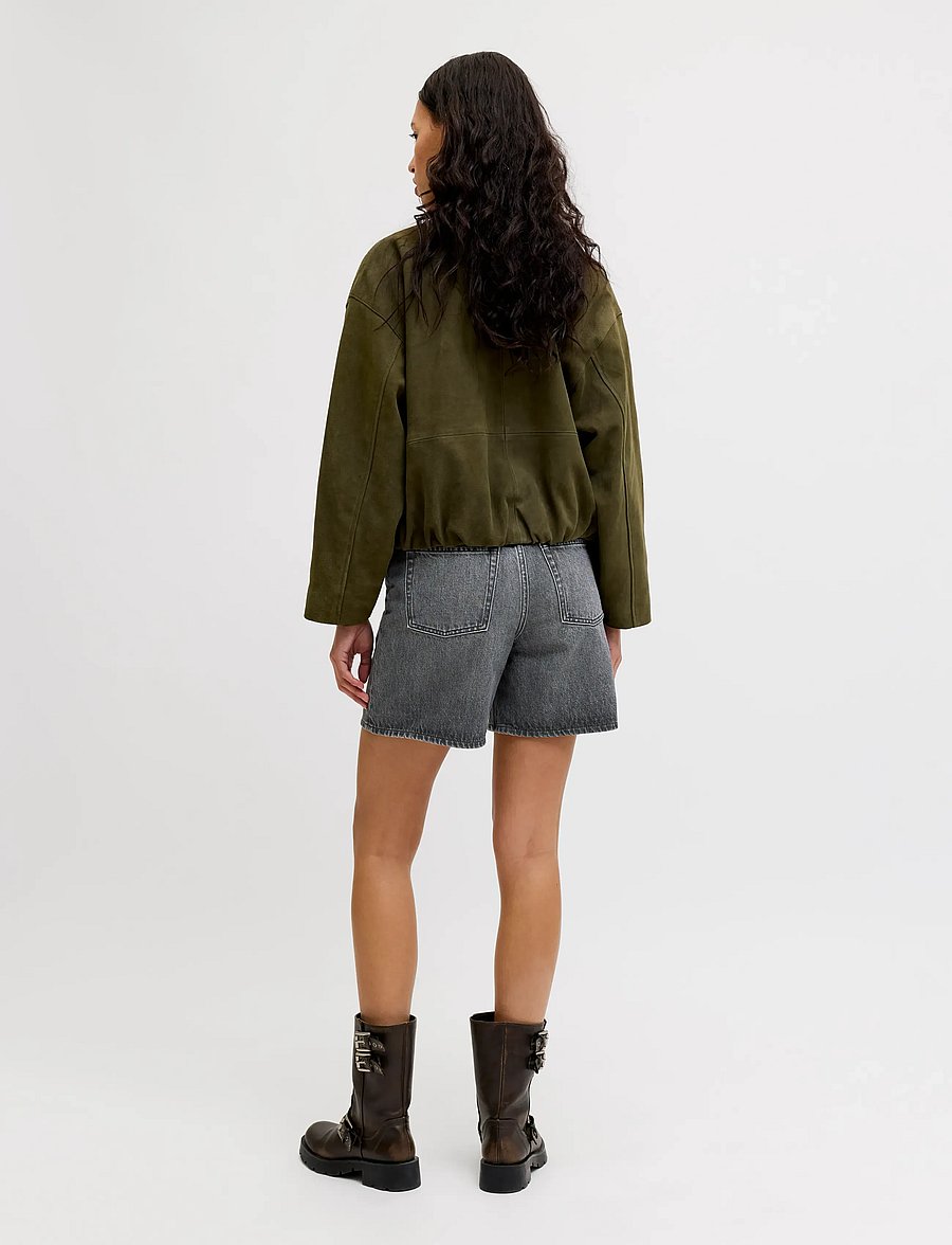 JJXX - JXSEVILLE SHORT MW SHORTS DNM SN - jorts - dark grey denim - 3