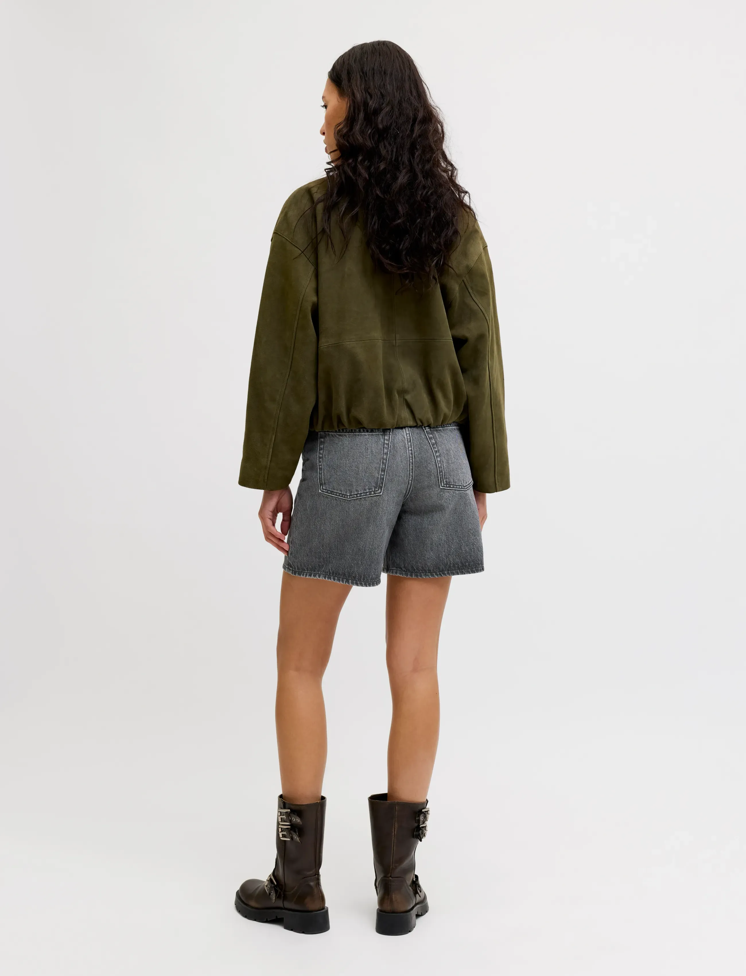 JJXX - JXSEVILLE SHORT MW SHORTS DNM SN - short en jeans - dark grey denim - 3