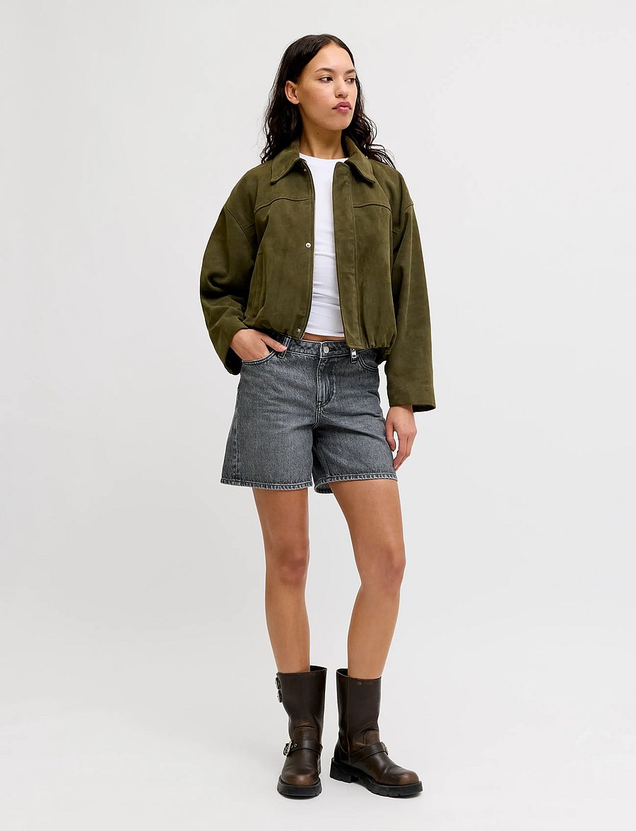 JJXX - JXSEVILLE SHORT MW SHORTS DNM SN - short en jeans - dark grey denim - 4