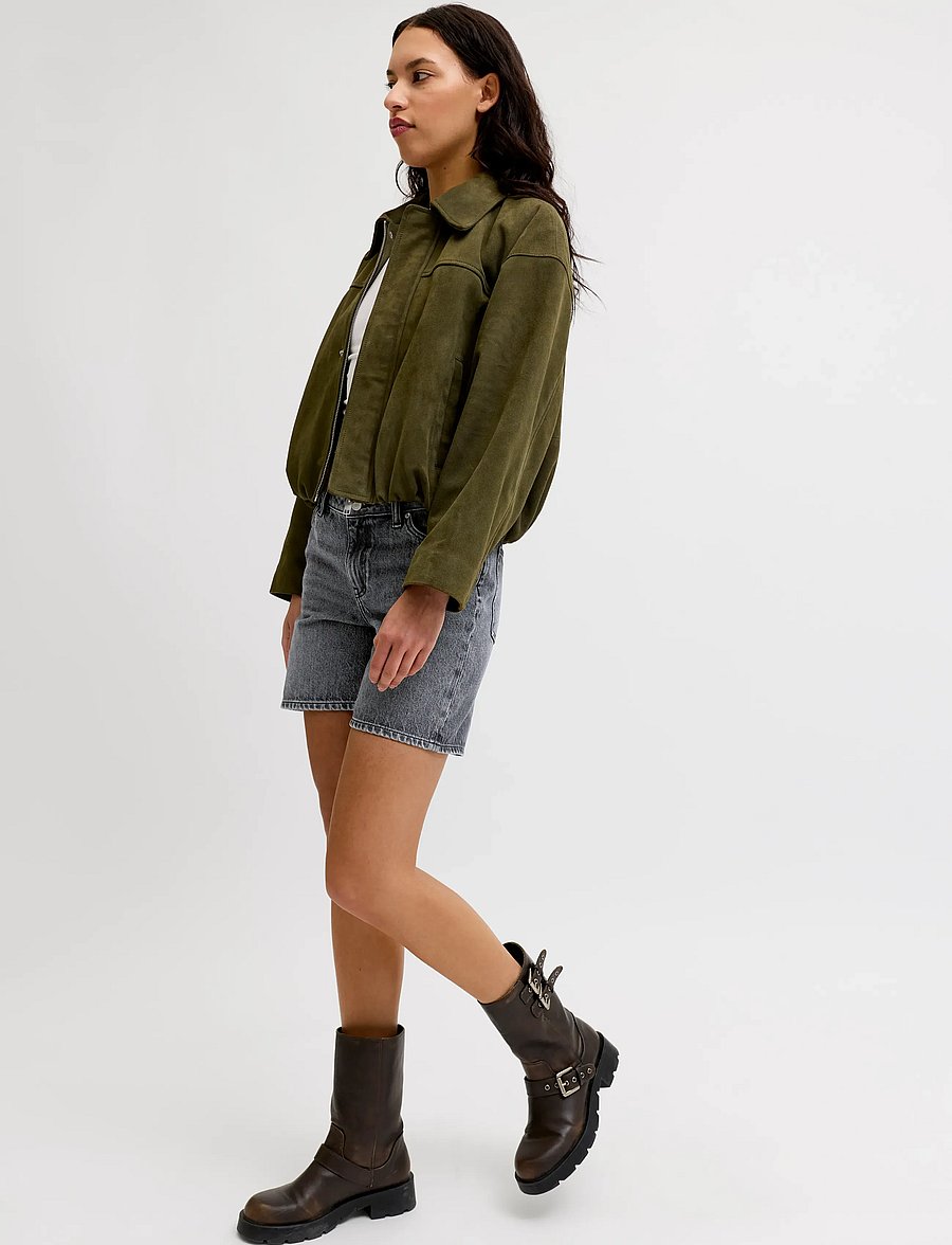 JJXX - JXSEVILLE SHORT MW SHORTS DNM SN - short en jeans - dark grey denim - 5