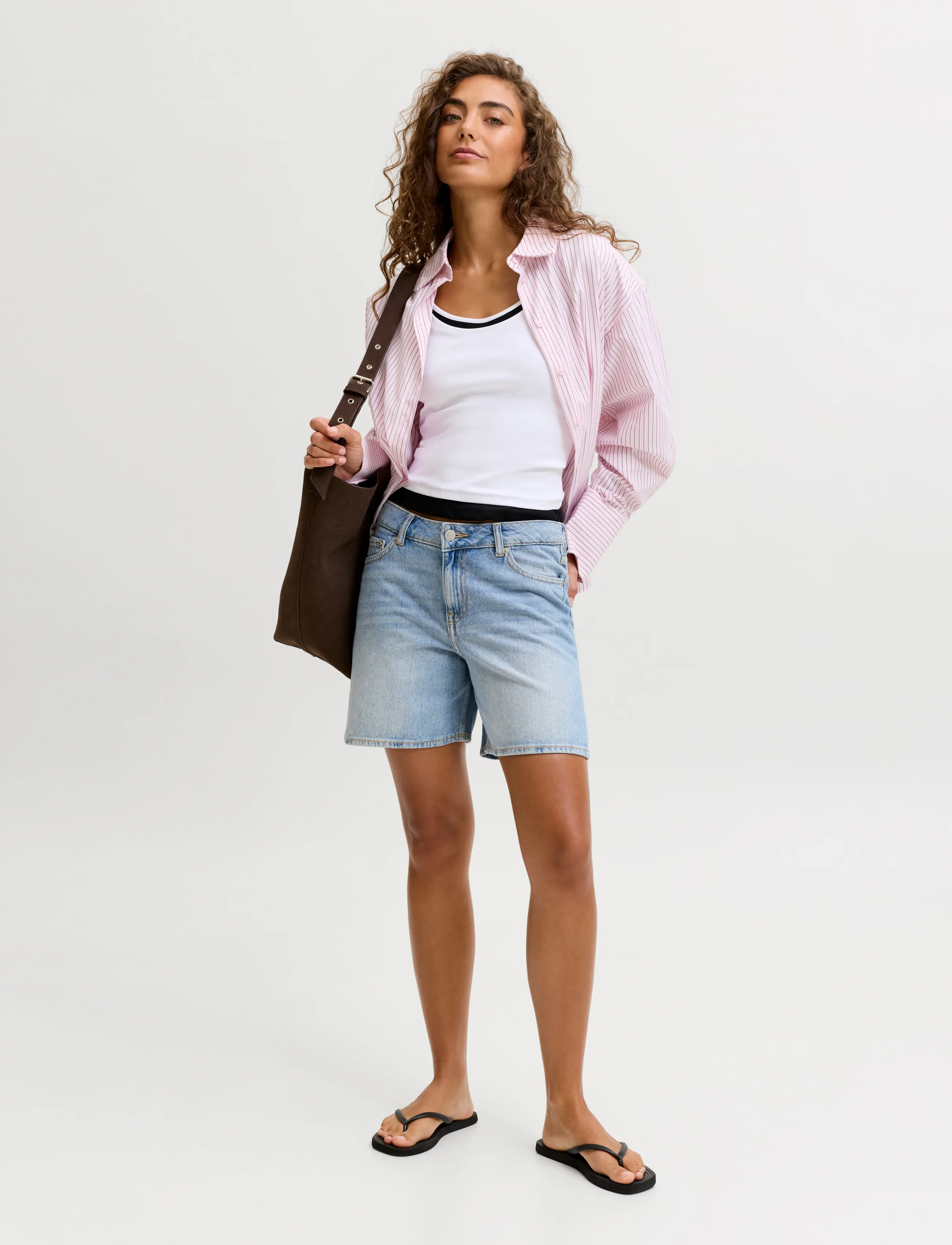 JJXX - JXSEVILLE SHORT MW SHORTS DNM SN - jorts - medium blue denim - 4
