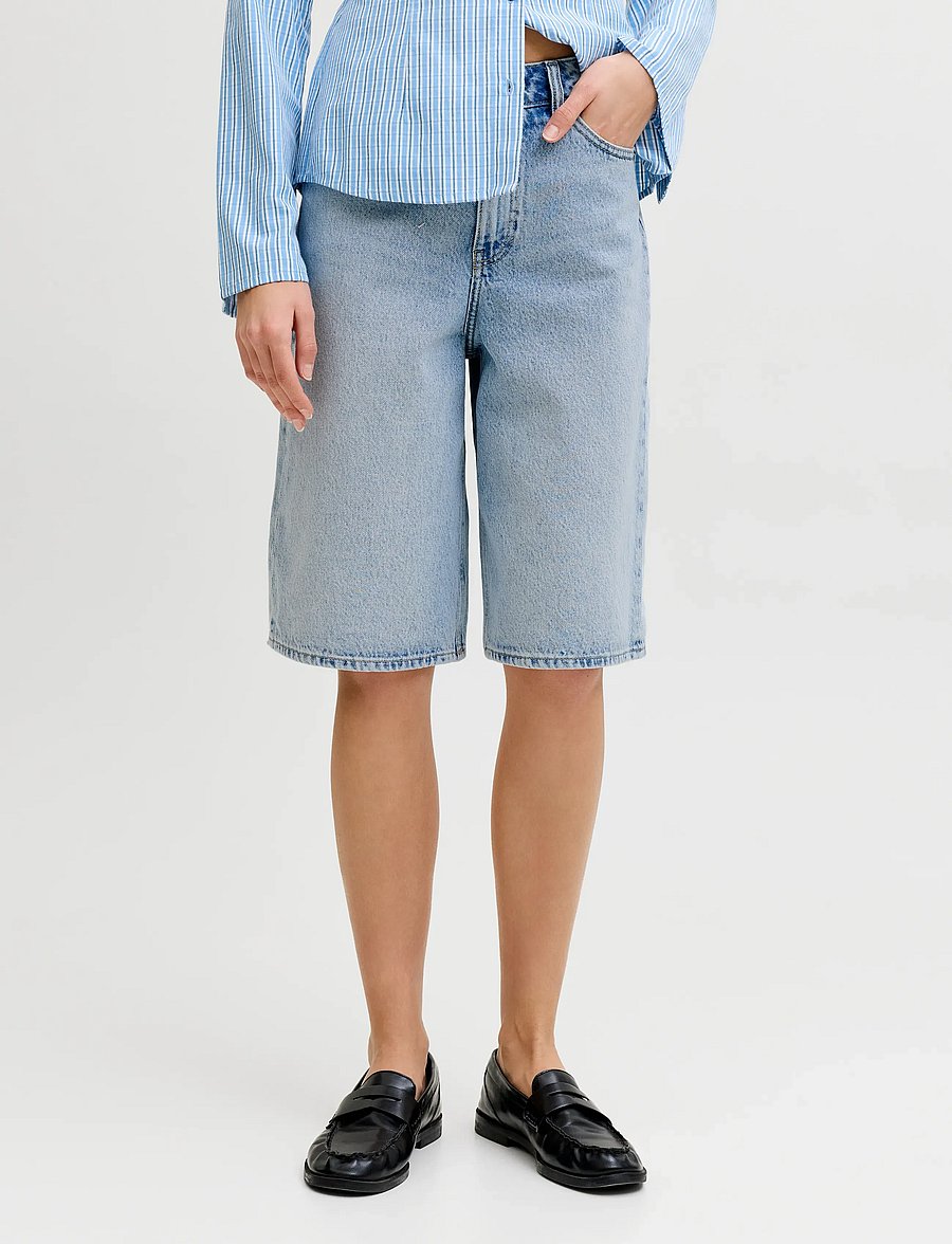 JJXX - JXTOKYO LONG HW SHORTS DNM SN - short en jeans - light blue denim - 0