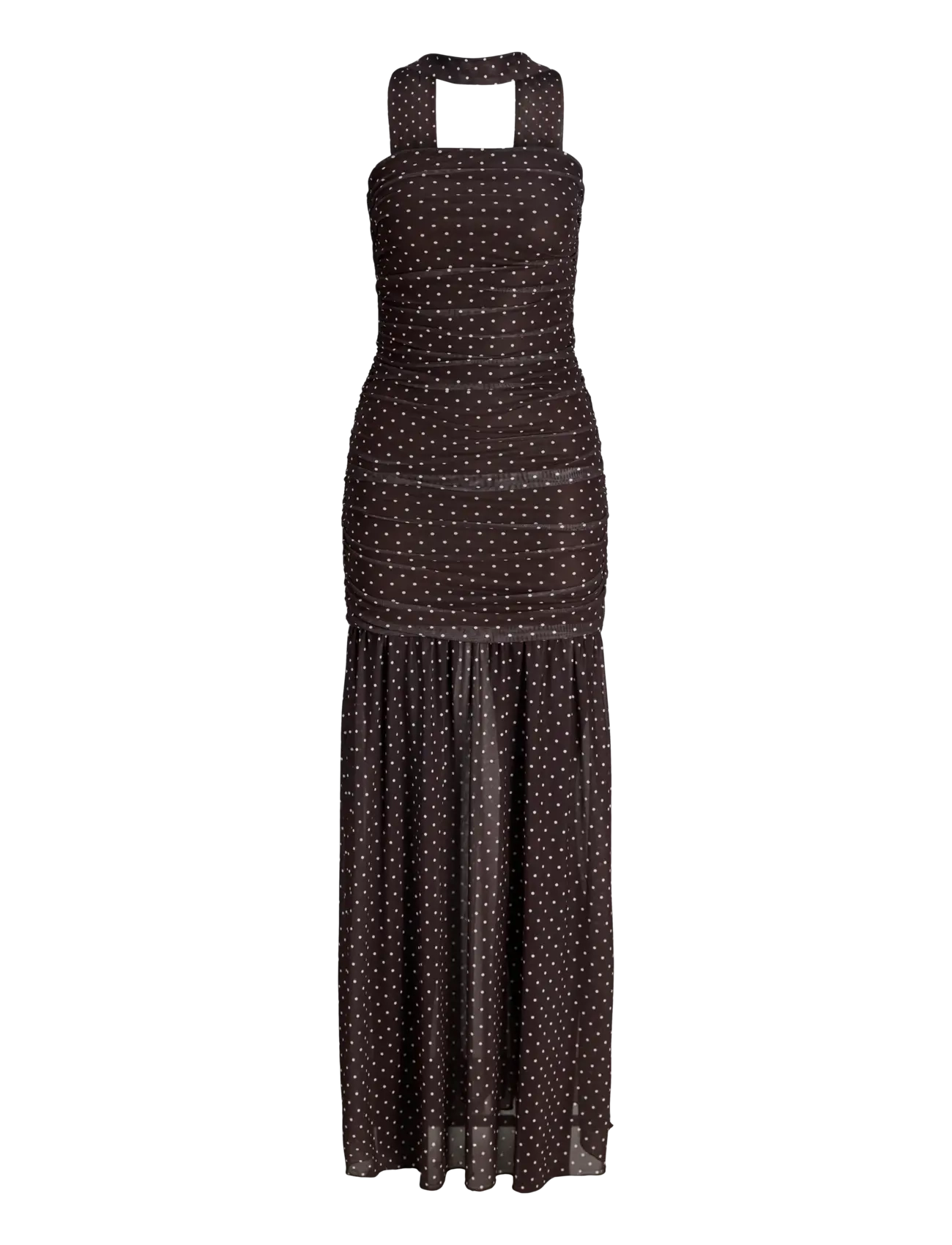 JJXX JXELVIRA MESH SL SCARF DRESS WVN - JJXX - SEAL BROWN / brown