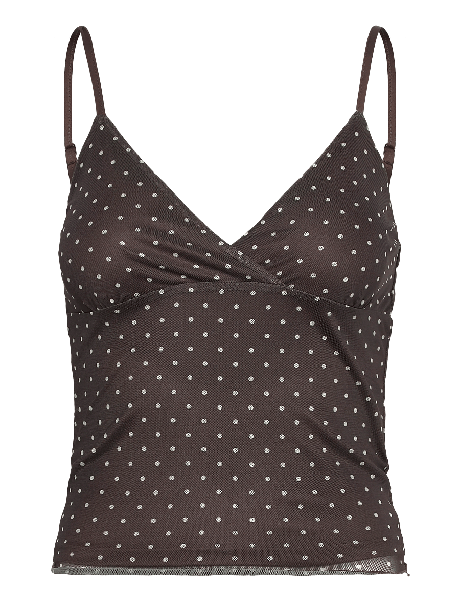 JJXX - JXELVIRA MESH SL SCARF TOP WVN - special occasions - seal brown - 0
