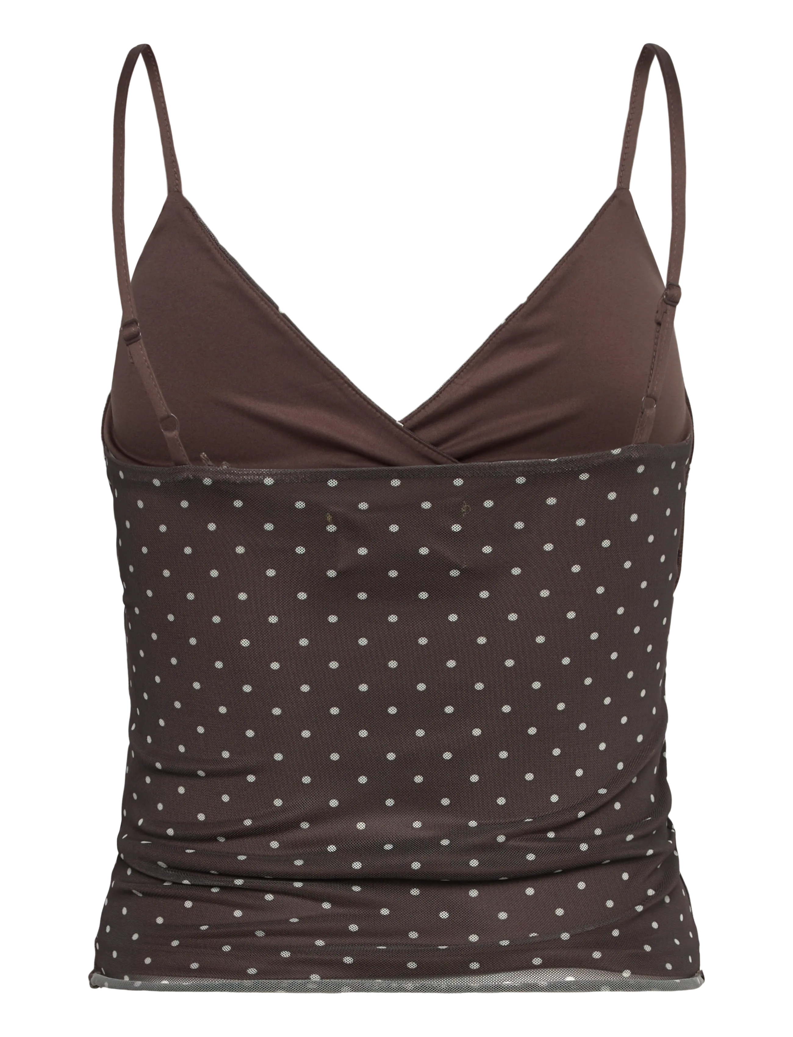 JJXX - JXELVIRA MESH SL SCARF TOP WVN - special occasions - seal brown - 1