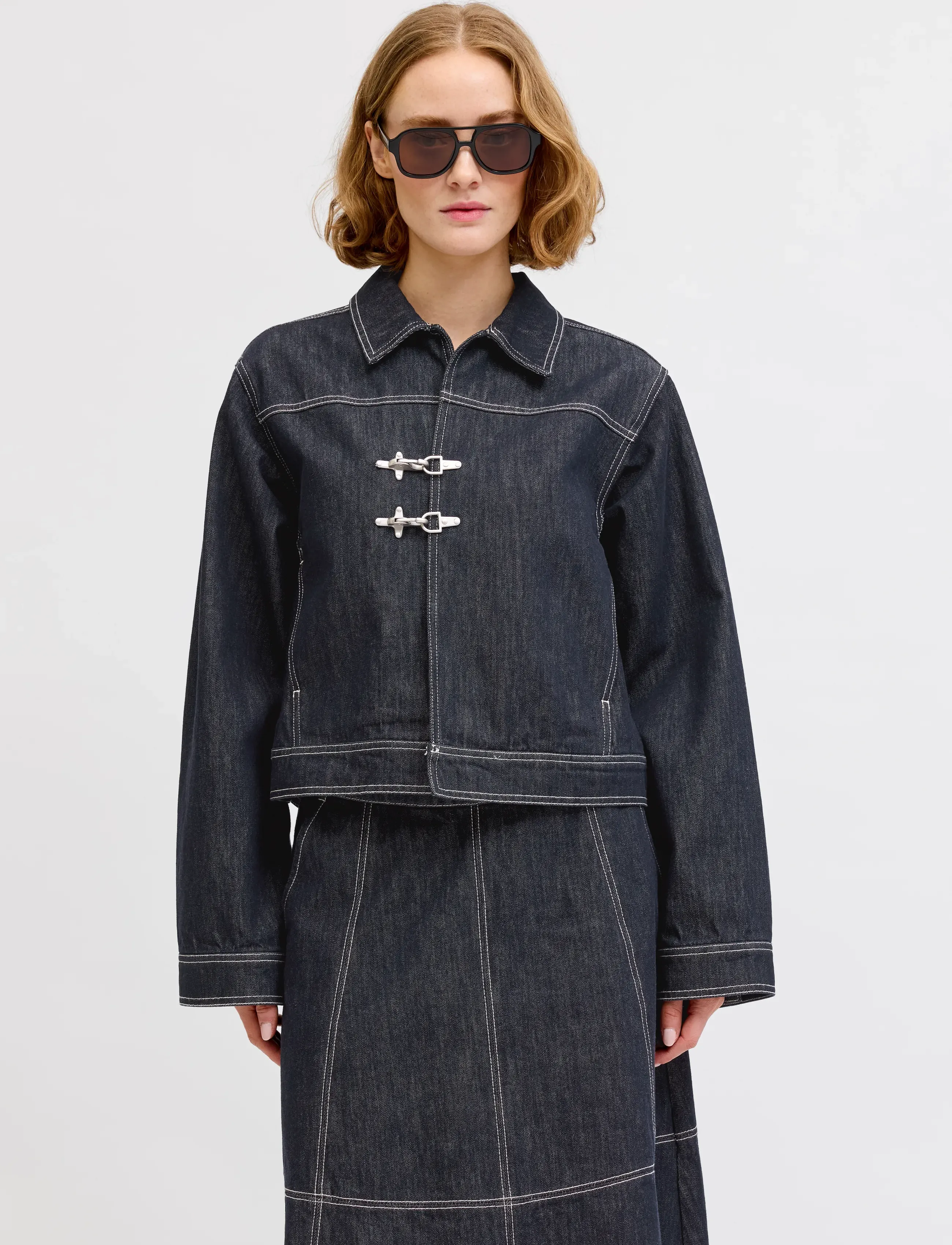 JJXX JXNOELLE REG LS JACKET R336 DNM - Höstjackor - DARK BLUE DENIM / navy