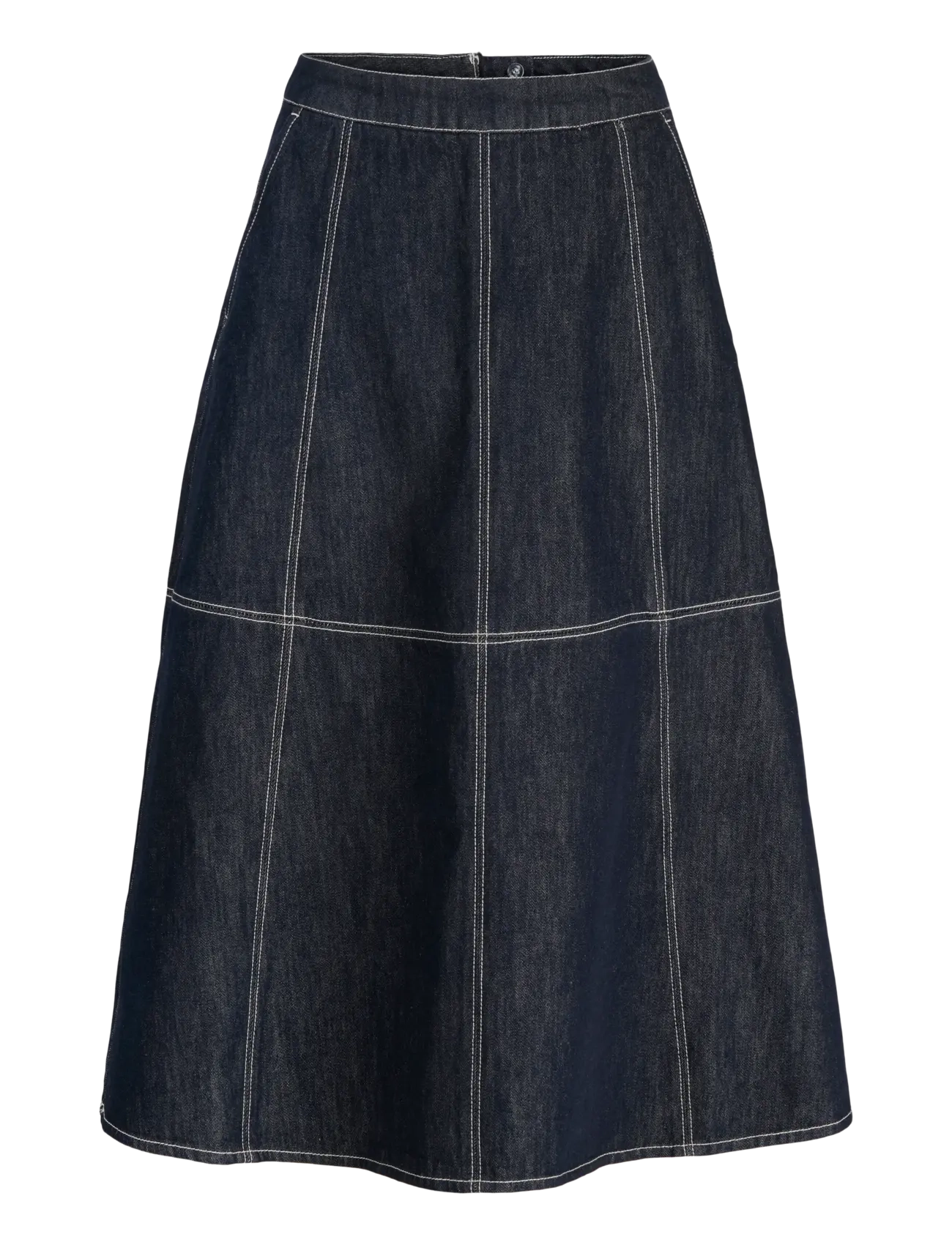 JJXX JXAMELIA LONG DENIM SKIRT R336 DNM - Nederdele - DARK BLUE DENIM / navy