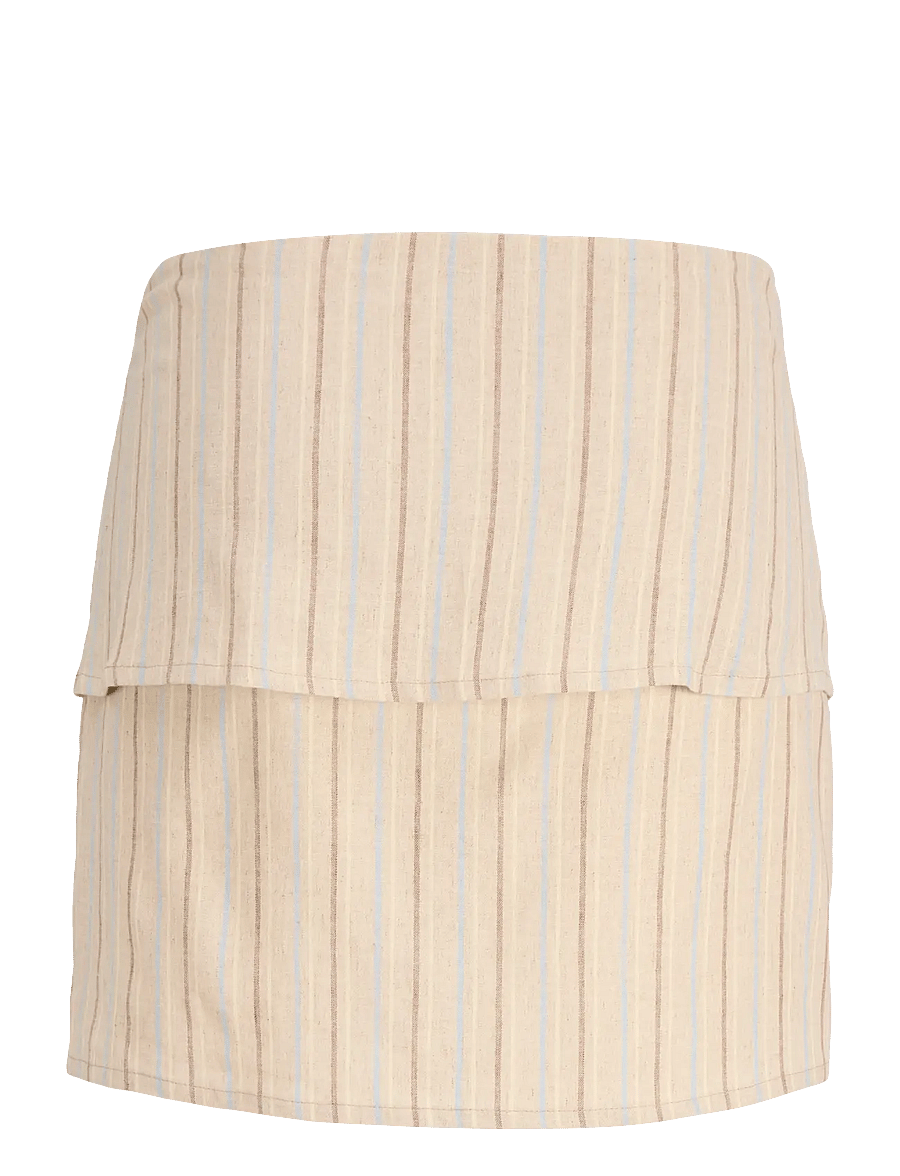 JJXX - JXSINA BREEZY ASYM MW SKIRT TLR - jupes portefeuille - natural - 2