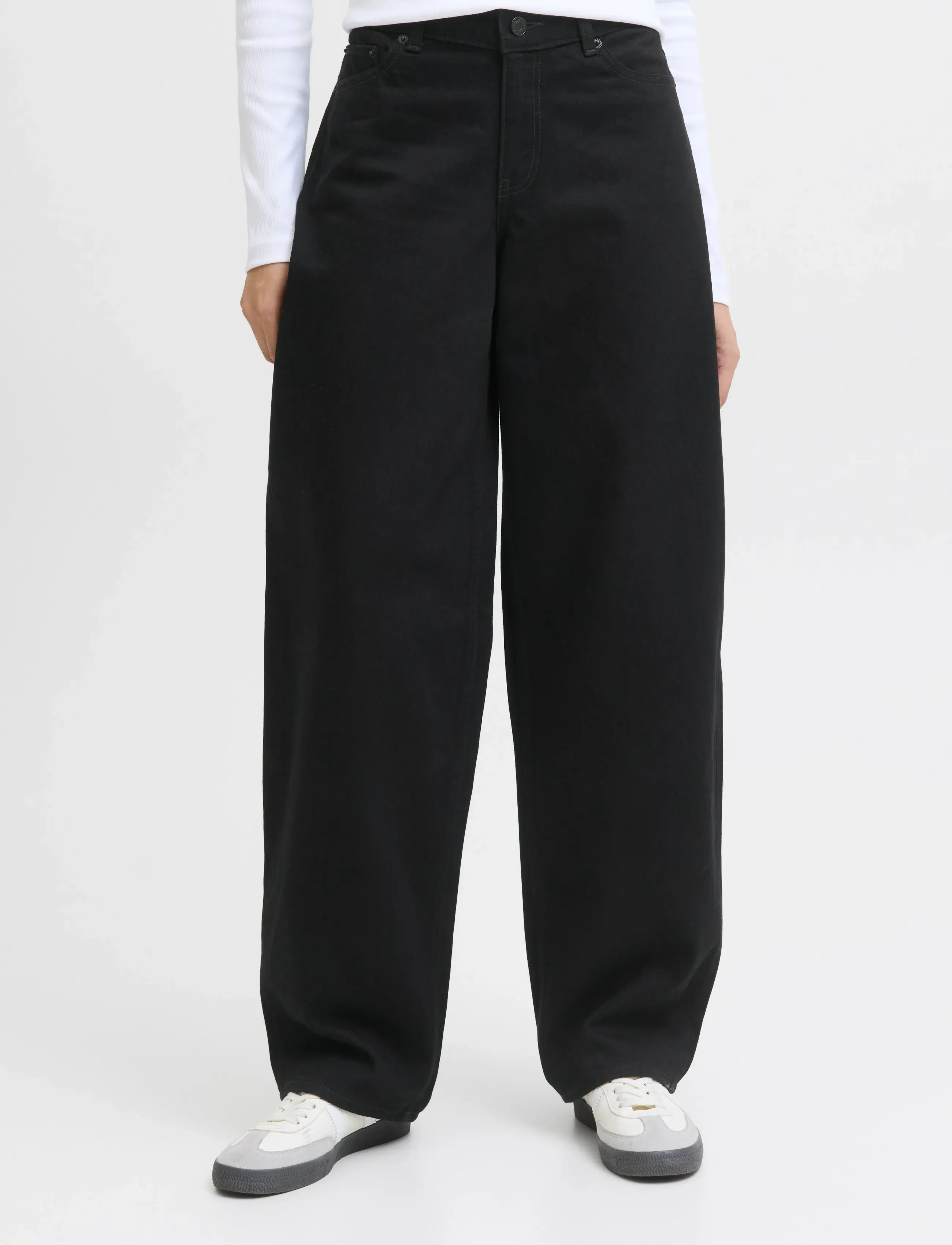 JJXX - JXFUJI BARREL MW R351 DNM LN - kvinder - black denim - 0