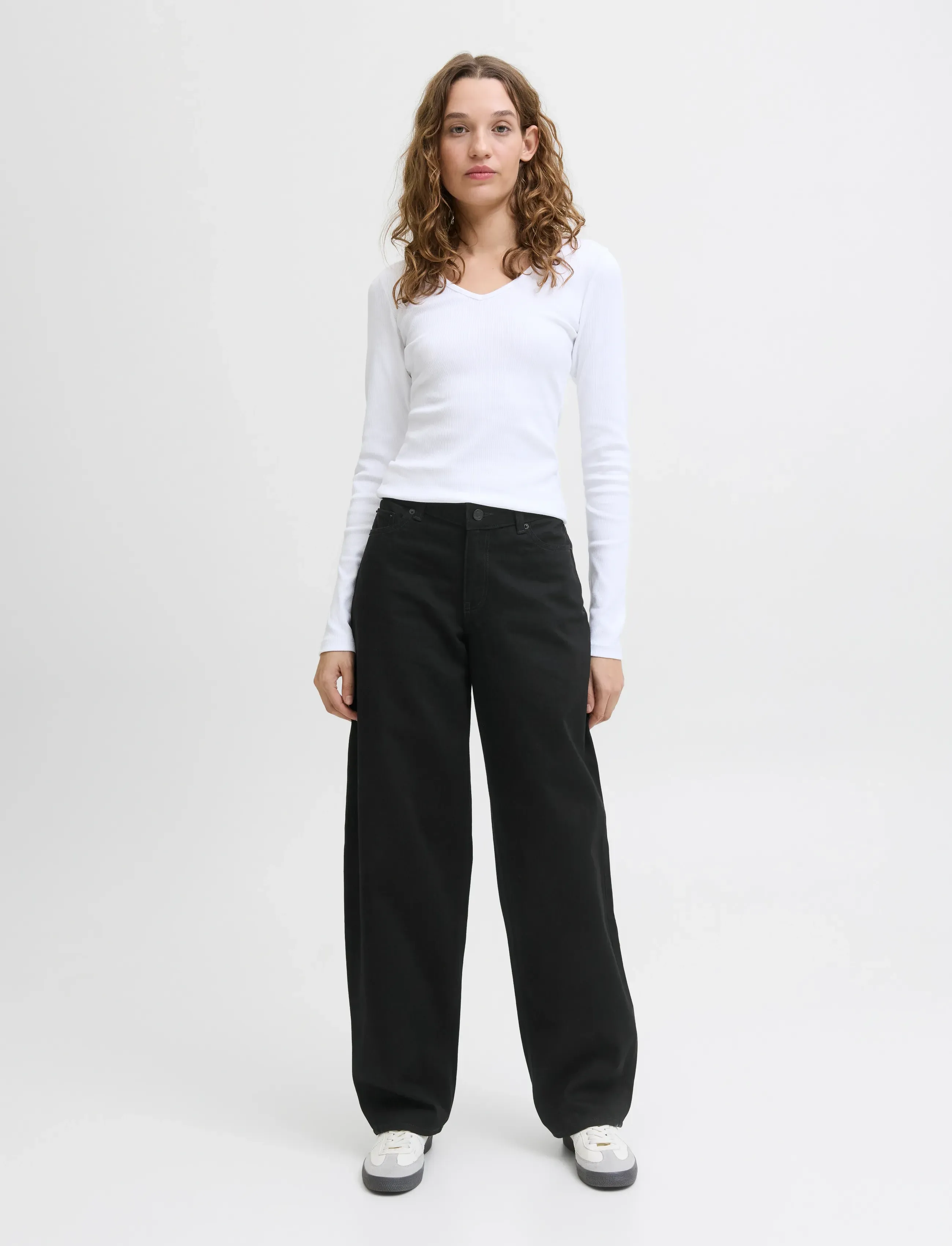 JJXX - JXFUJI BARREL MW R351 DNM LN - kvinder - black denim - 4