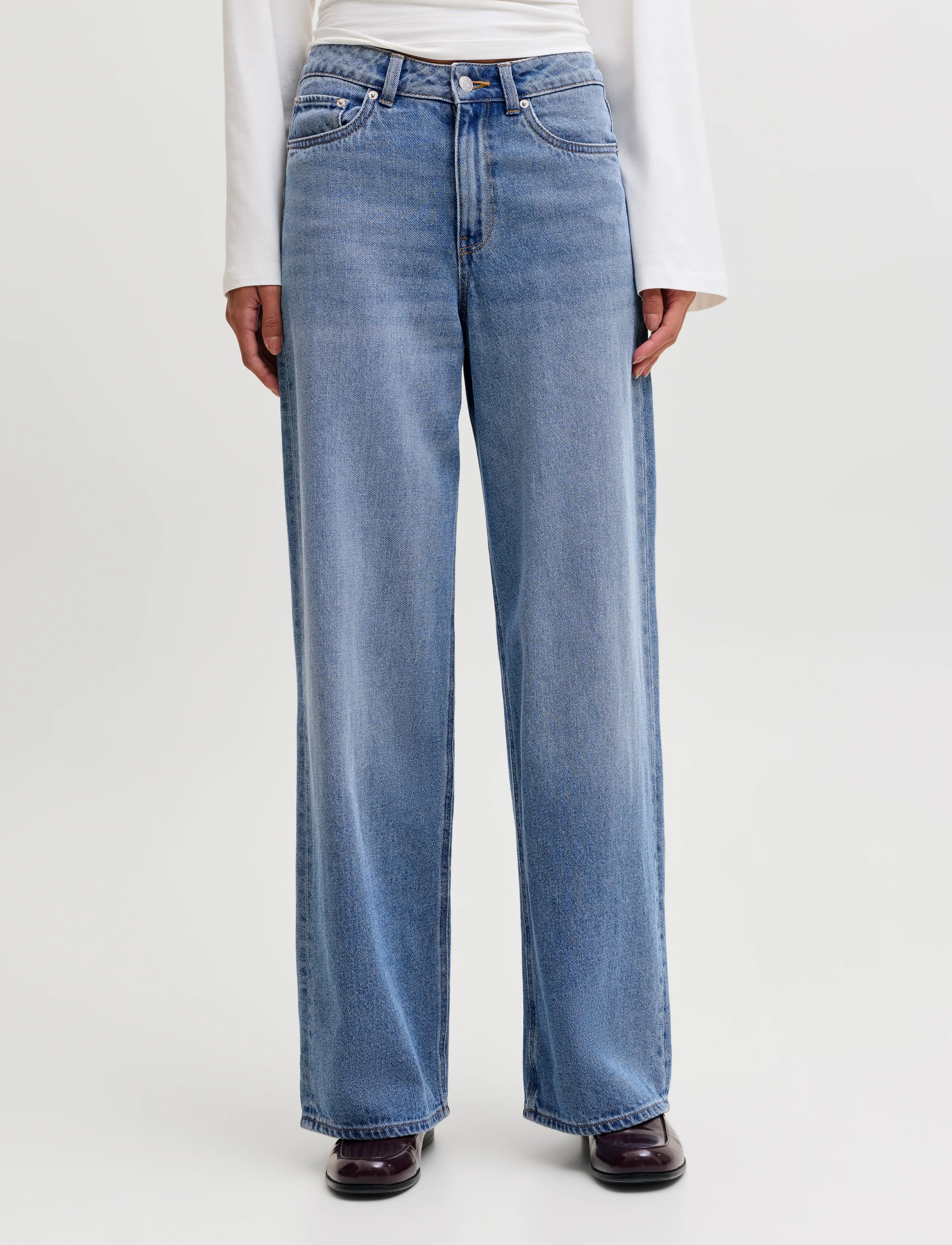 JJXX Jxtokyo Wide Hw R354 Dnm Noos, 31 x 34, Blue, Jeans > Vidde, Dame