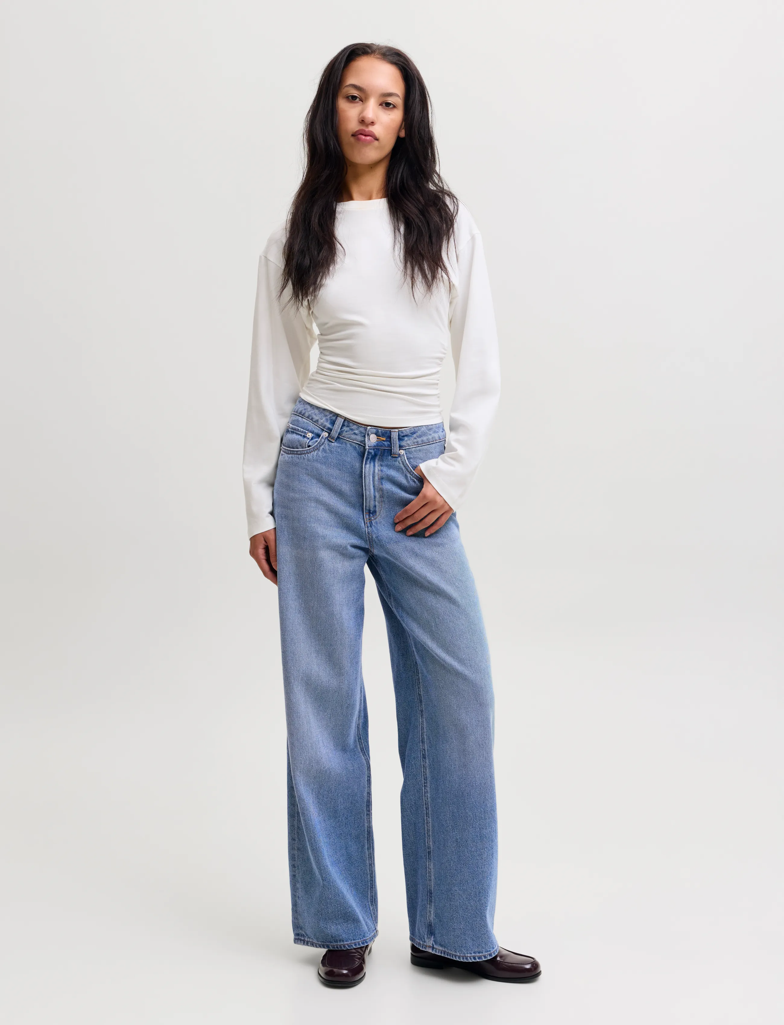JJXX - JXTOKYO WIDE HW R354 DNM NOOS - vida jeans - medium blue denim - 4