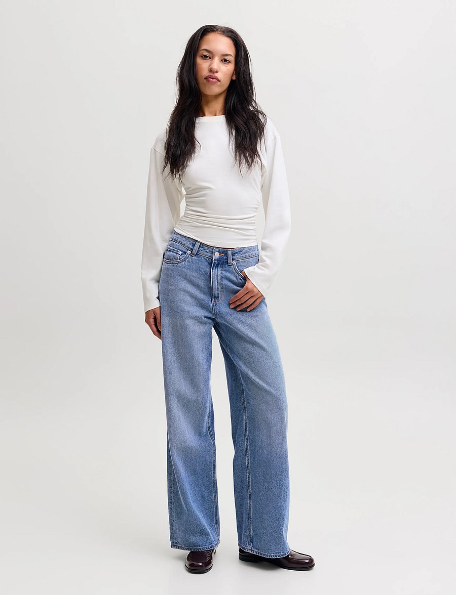 JJXX - JXTOKYO WIDE HW R354 DNM NOOS - vida jeans - medium blue denim - 4