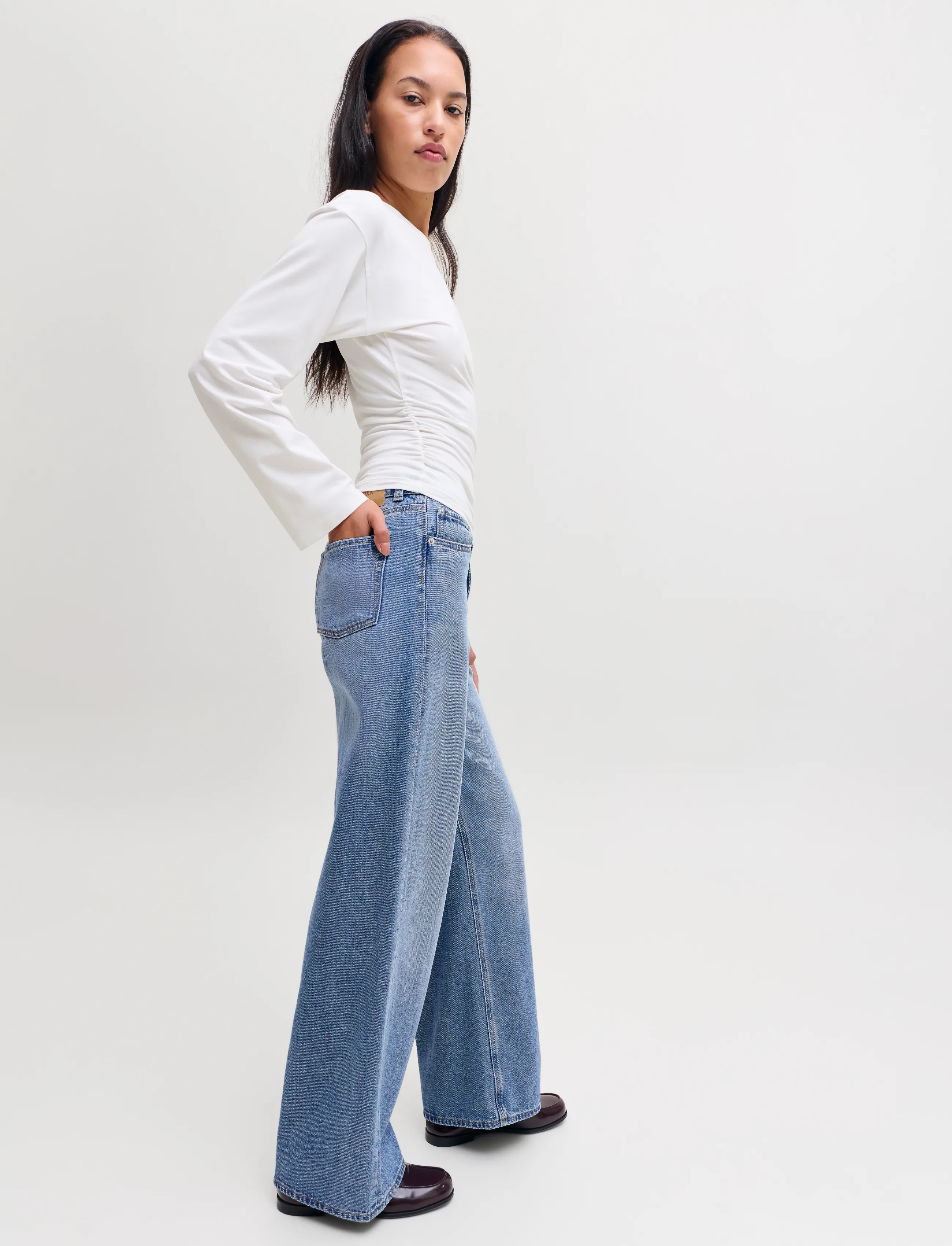 JJXX - JXTOKYO WIDE HW R354 DNM NOOS - vida jeans - medium blue denim - 5