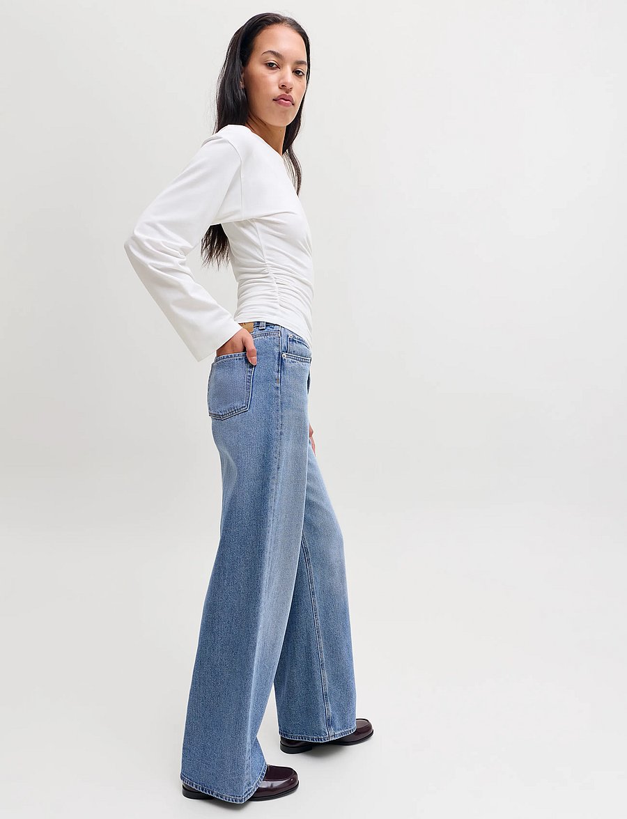 JJXX - JXTOKYO WIDE HW R354 DNM NOOS - vida jeans - medium blue denim - 5