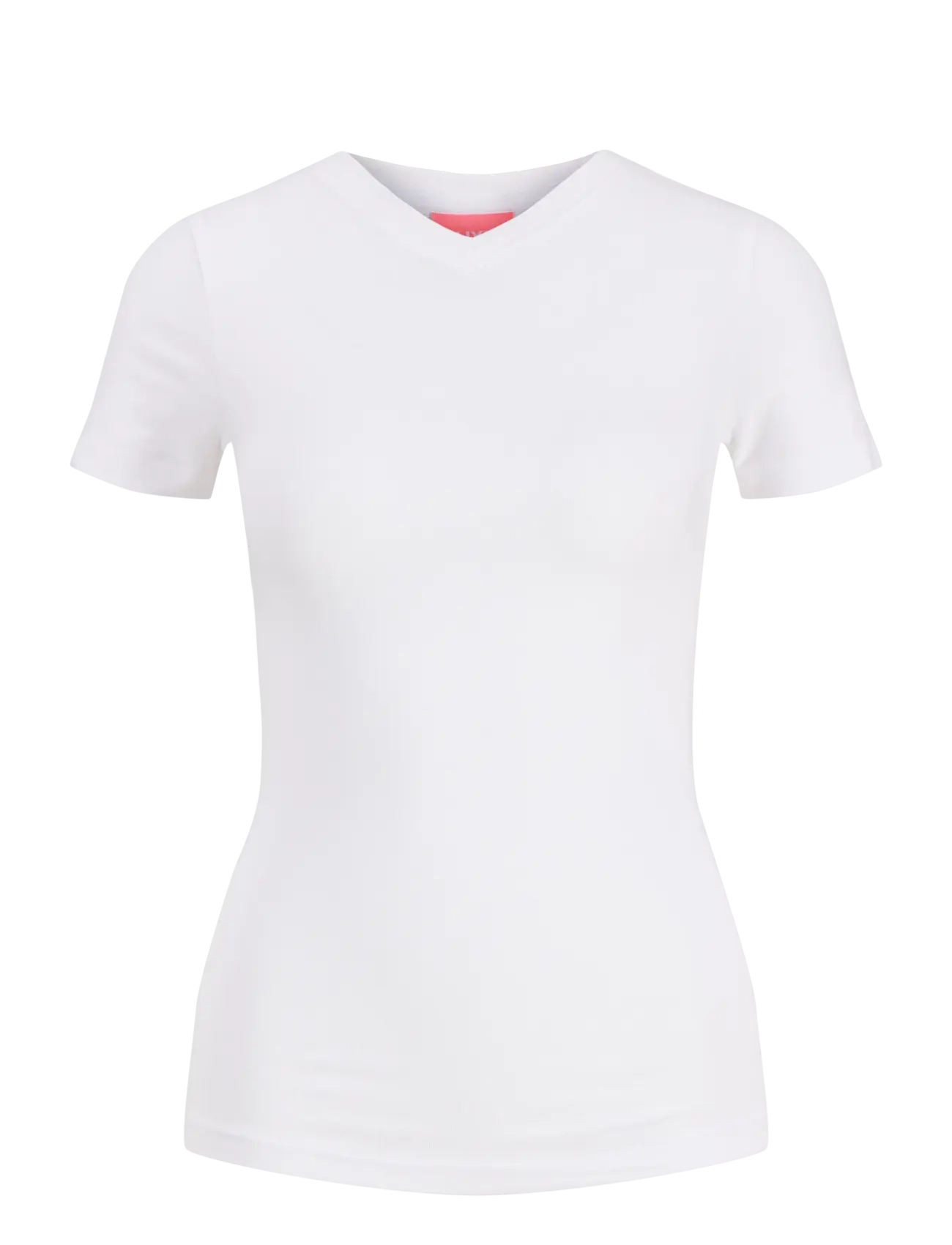 JJXX JXGIGI STR SS VNECK TEE JRS SN - Riided - BRIGHT WHITE / white