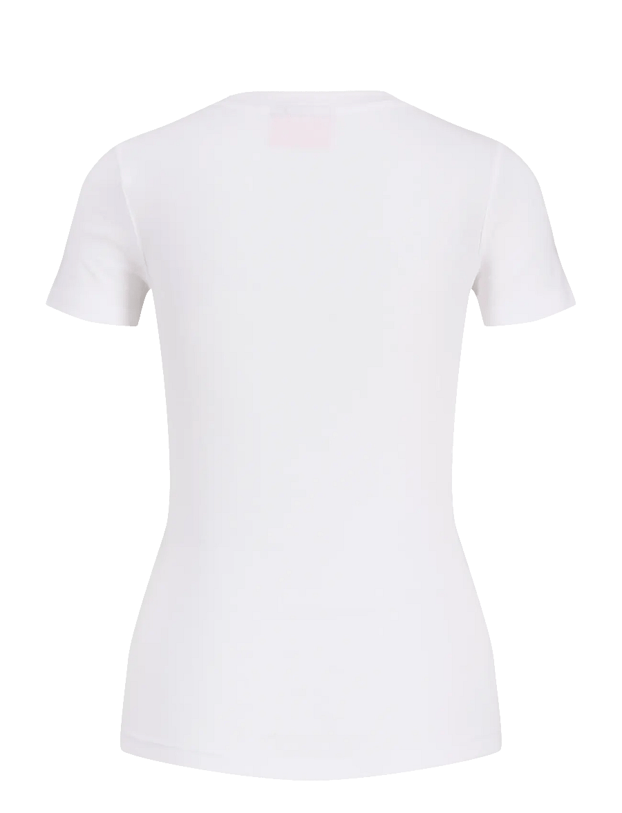 JJXX - JXGIGI STR SS VNECK TEE JRS SN - t-särgid - bright white - 2