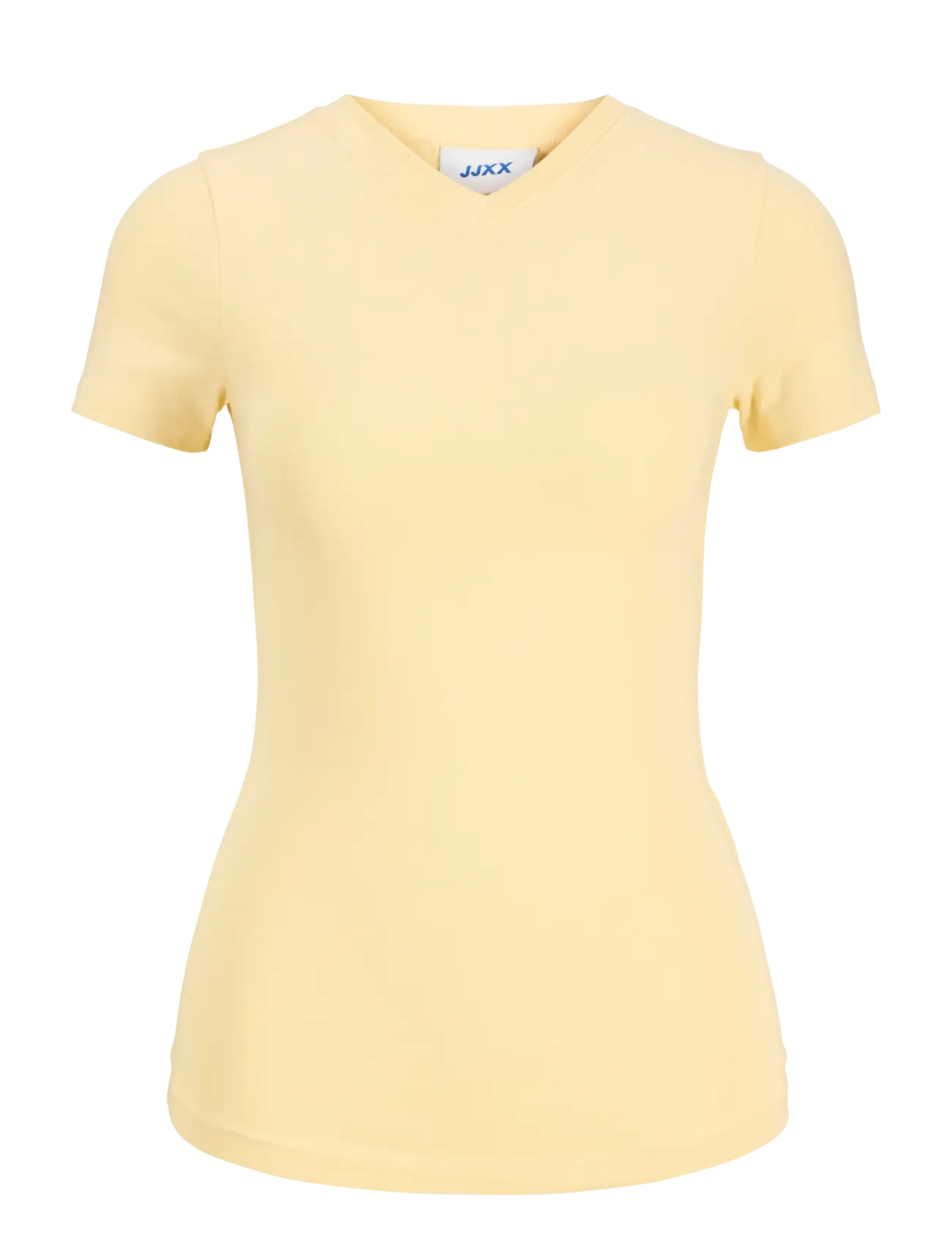 JJXX Jxgigi Str Ss Vneck Tee Jrs Sn Gelb - M - Damen