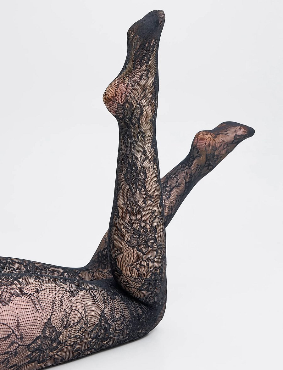 JJXX - JXTILLY LACE FLOWER TIGHT ACC LN - special occasions - black - 5