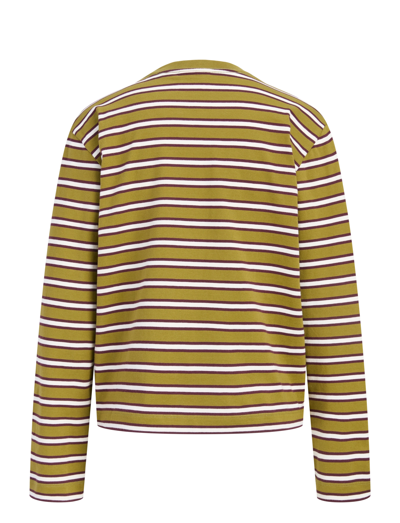 JJXX - JXSOPHIA BOXY LS STRIPE TEE JRS SN - green moss - 2