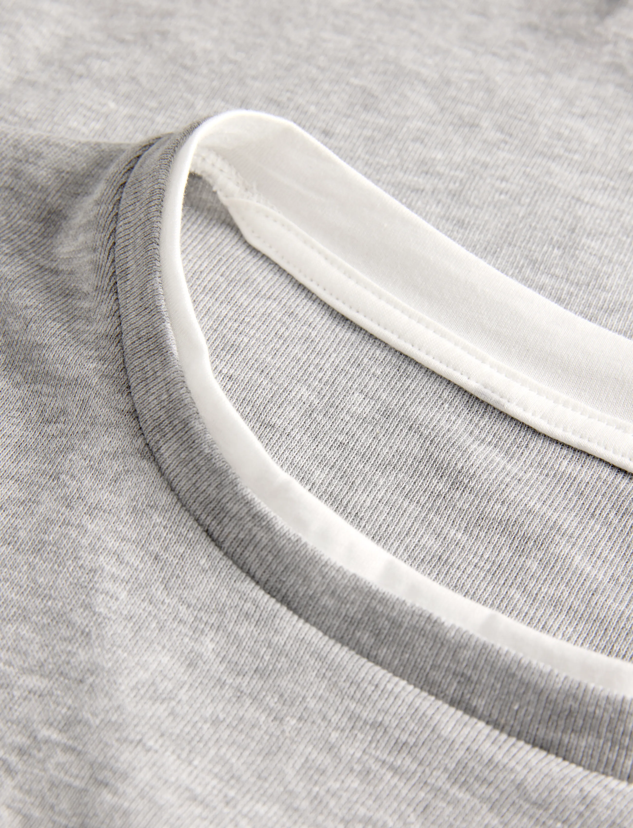 JJXX - JXHENNA STR LS CONTRST TEE JRS - long-sleeved tops - light grey melange - 5