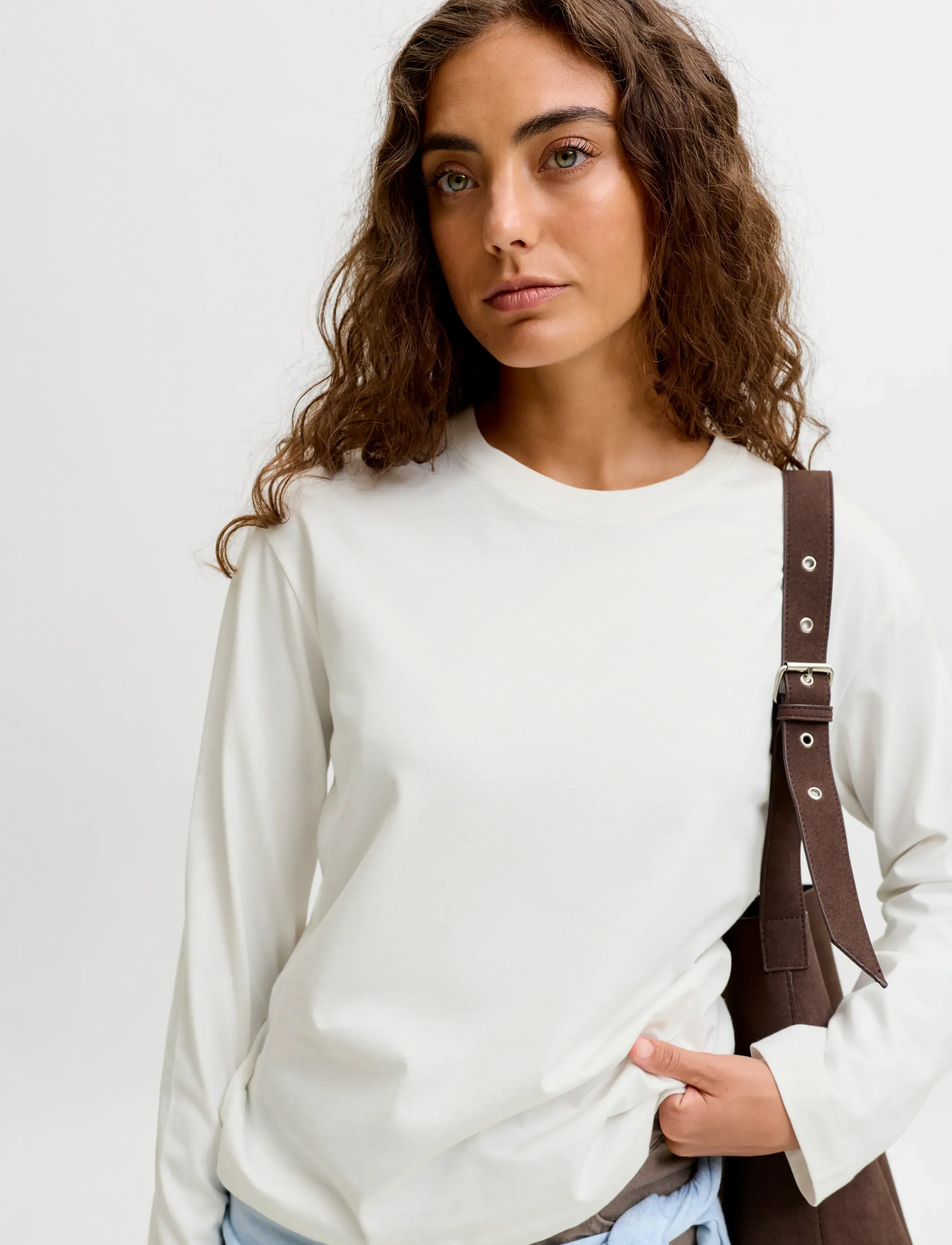 JJXX - JXSOPHIA BOXY LS TEE JRS NOOS - langærmede toppe - cloud dancer - 5