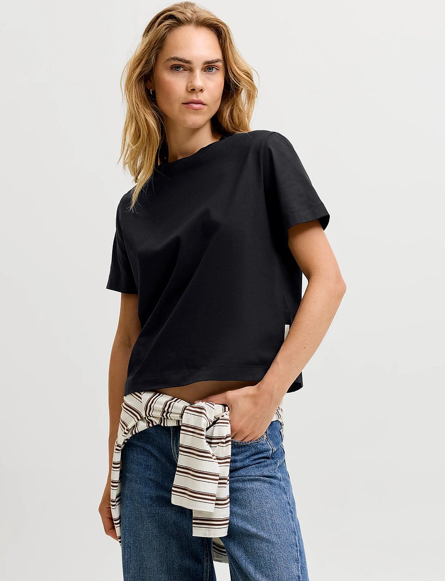 JJXX - JXSOPHIA BOXY SS TEE JRS NOOS - t-shirts - black - 0