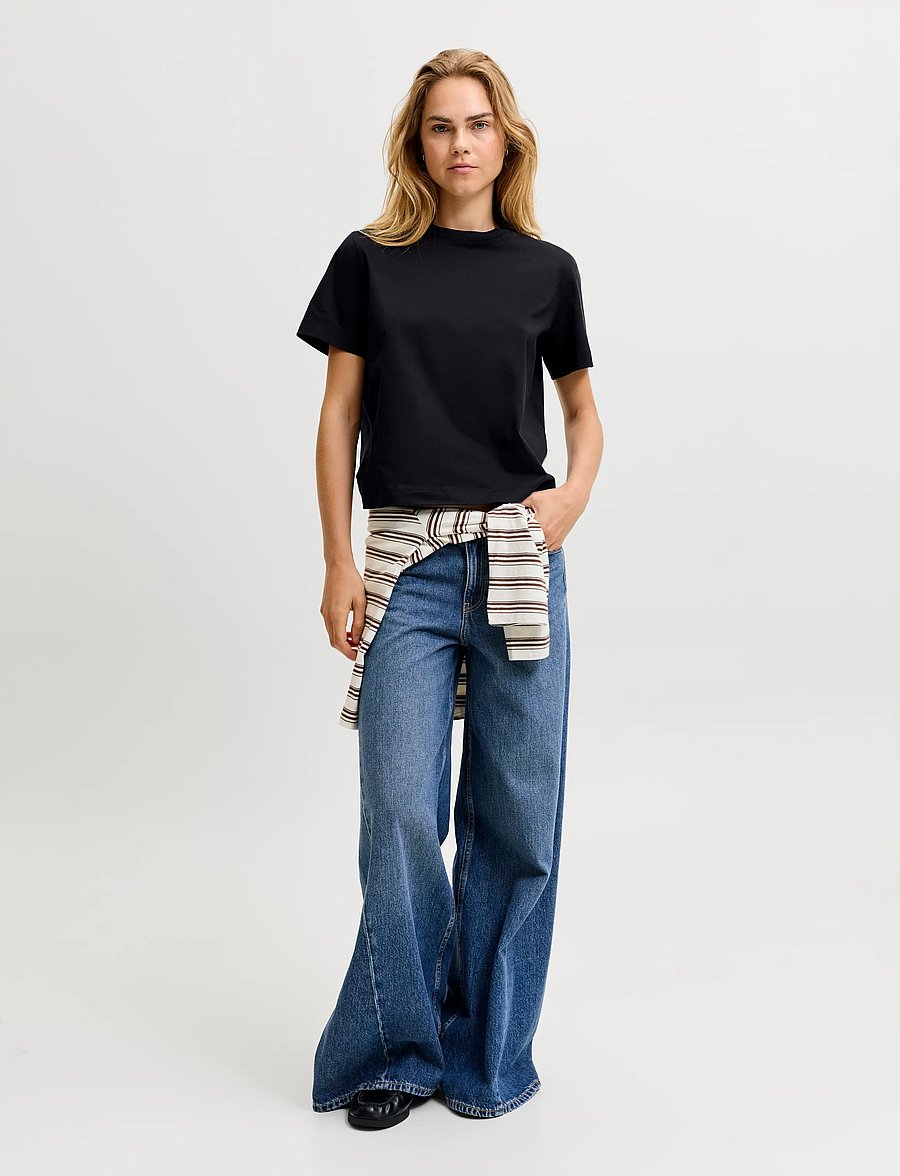 JJXX - JXSOPHIA BOXY SS TEE JRS NOOS - t-shirts - black - 4