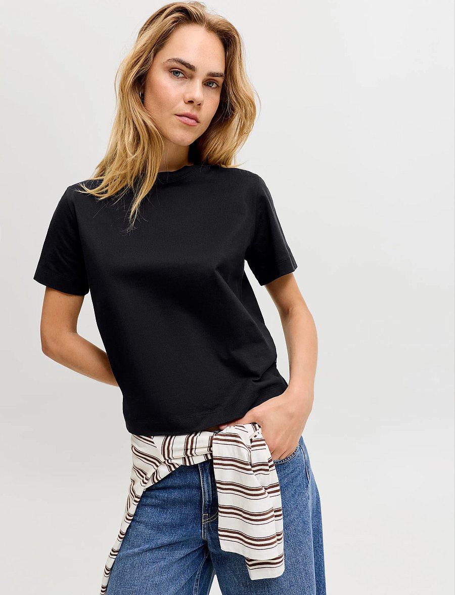 JJXX - JXSOPHIA BOXY SS TEE JRS NOOS - t-shirts - black - 5