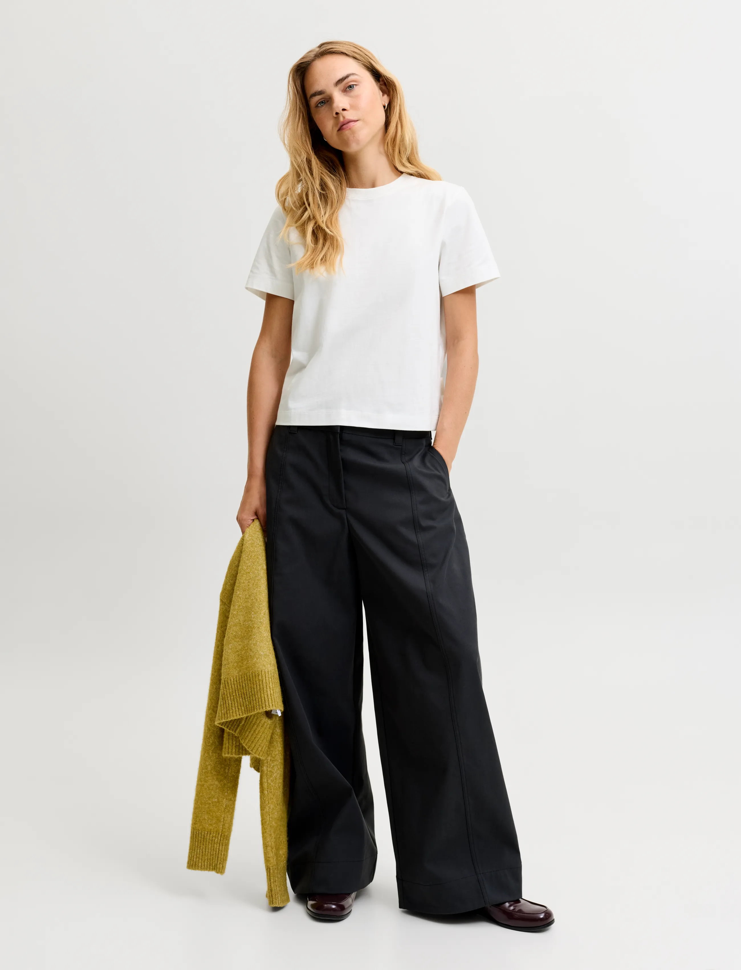 JJXX - JXSOPHIA BOXY SS TEE JRS NOOS - t-särgid - cloud dancer - 4