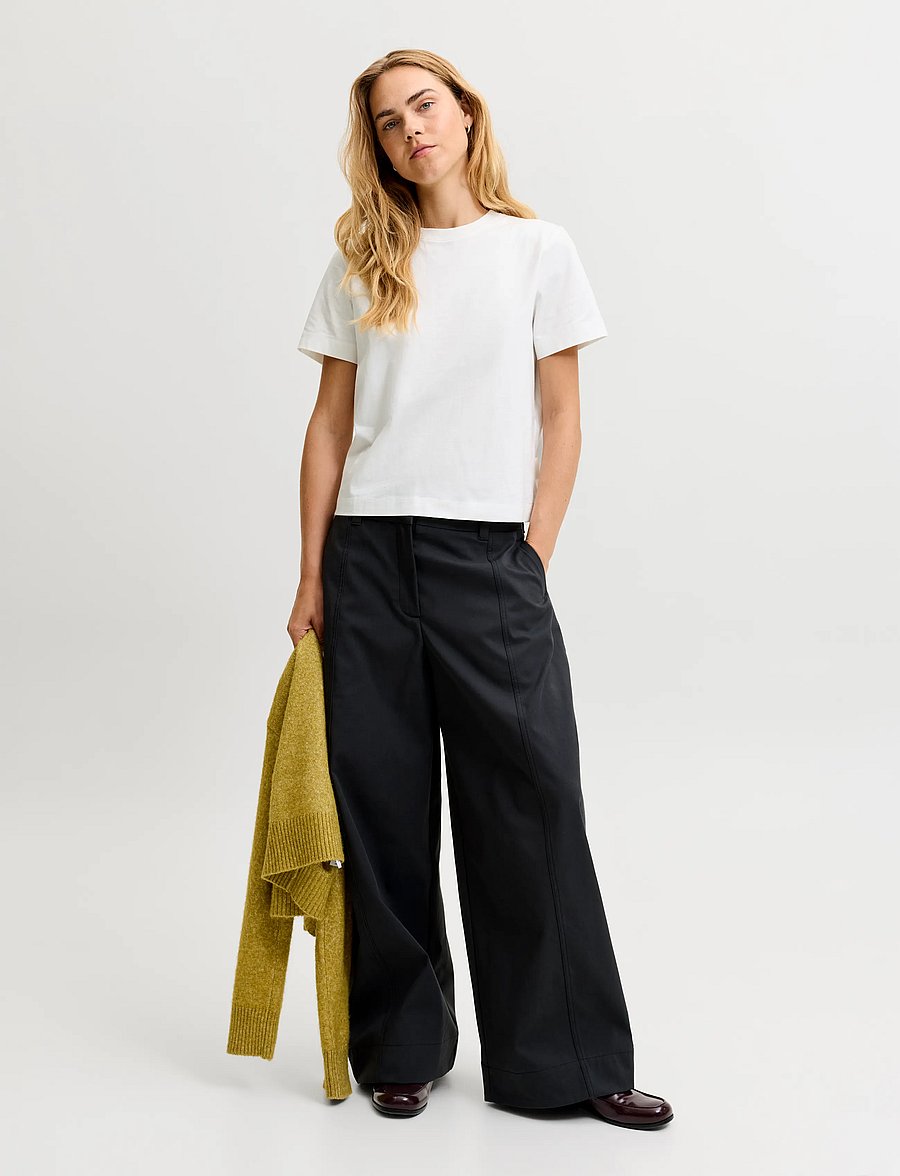 JJXX - JXSOPHIA BOXY SS TEE JRS NOOS - t-särgid - cloud dancer - 4