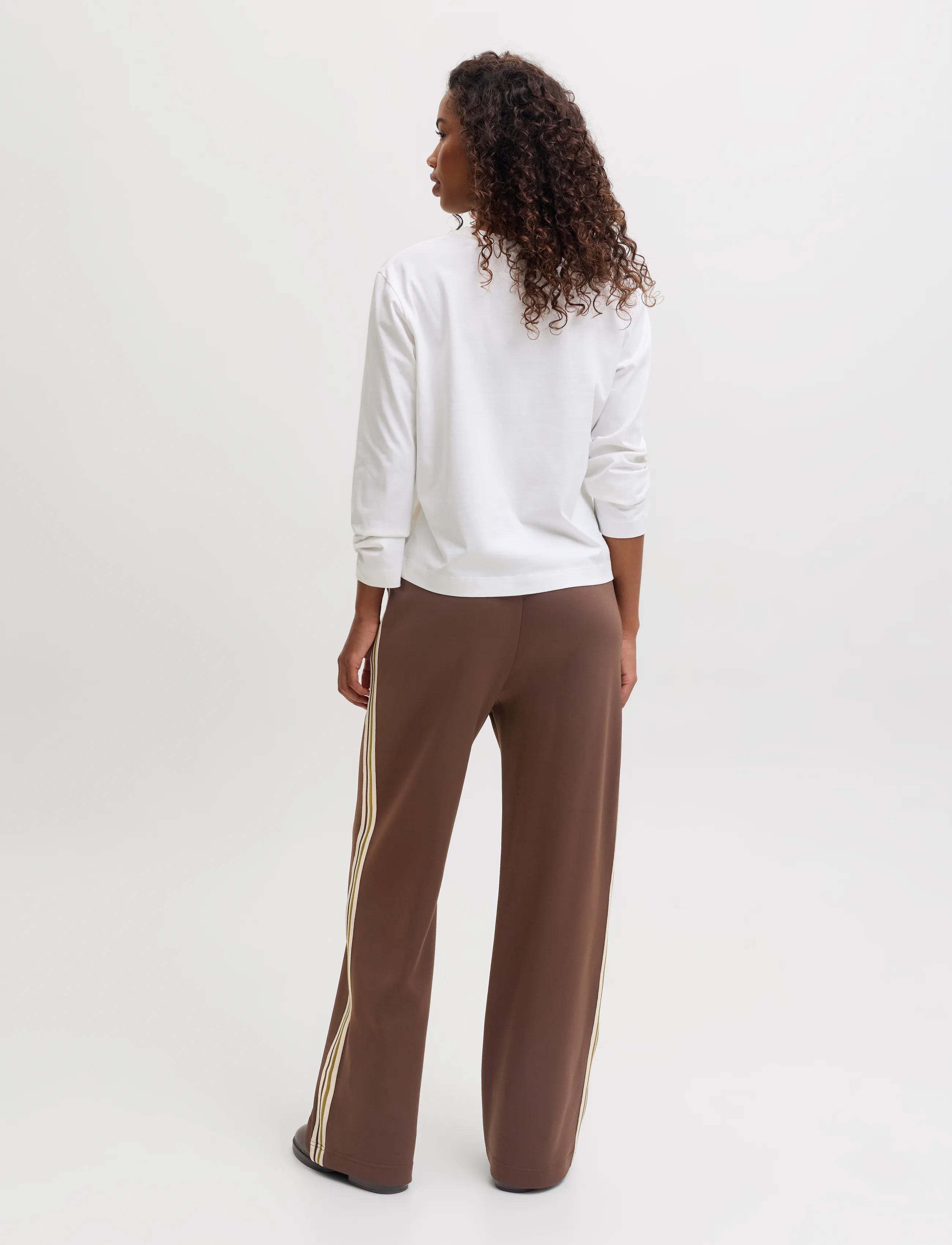 JJXX - JXSKY ESME WIDE MW PANTS PNT - plačios kelnės - demitasse - 4