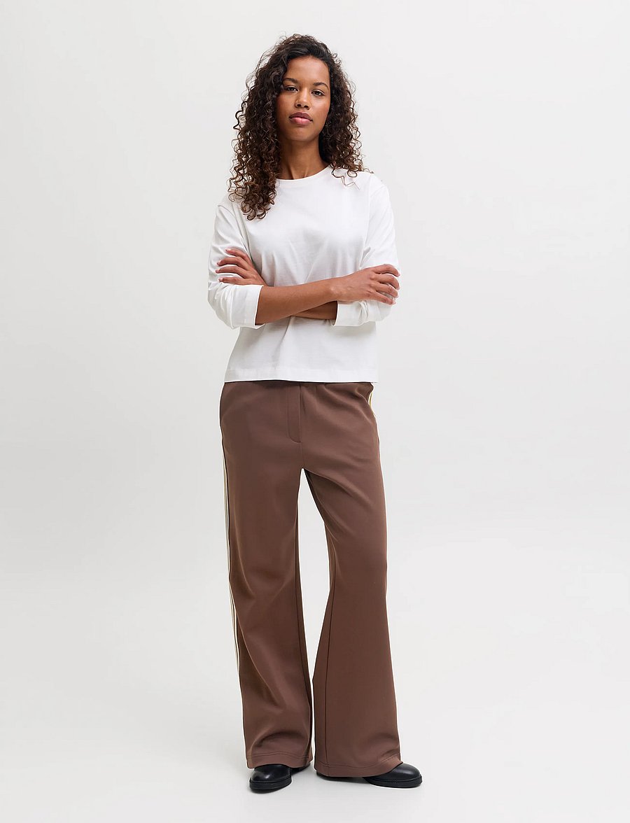JJXX - JXSKY ESME WIDE MW PANTS PNT - plačios kelnės - demitasse - 5